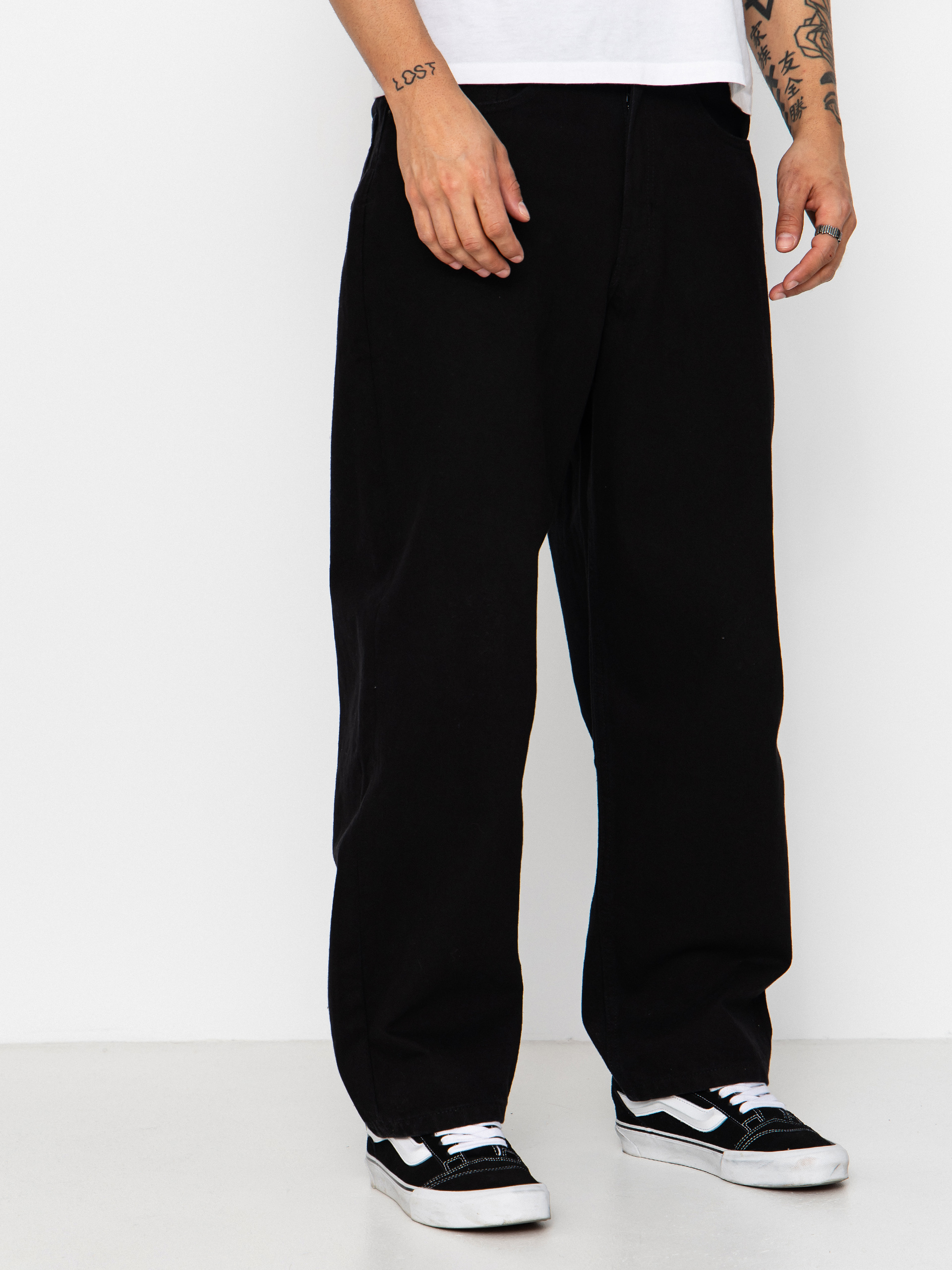 Nohavice Vans Check 5 Baggy Denim (black)