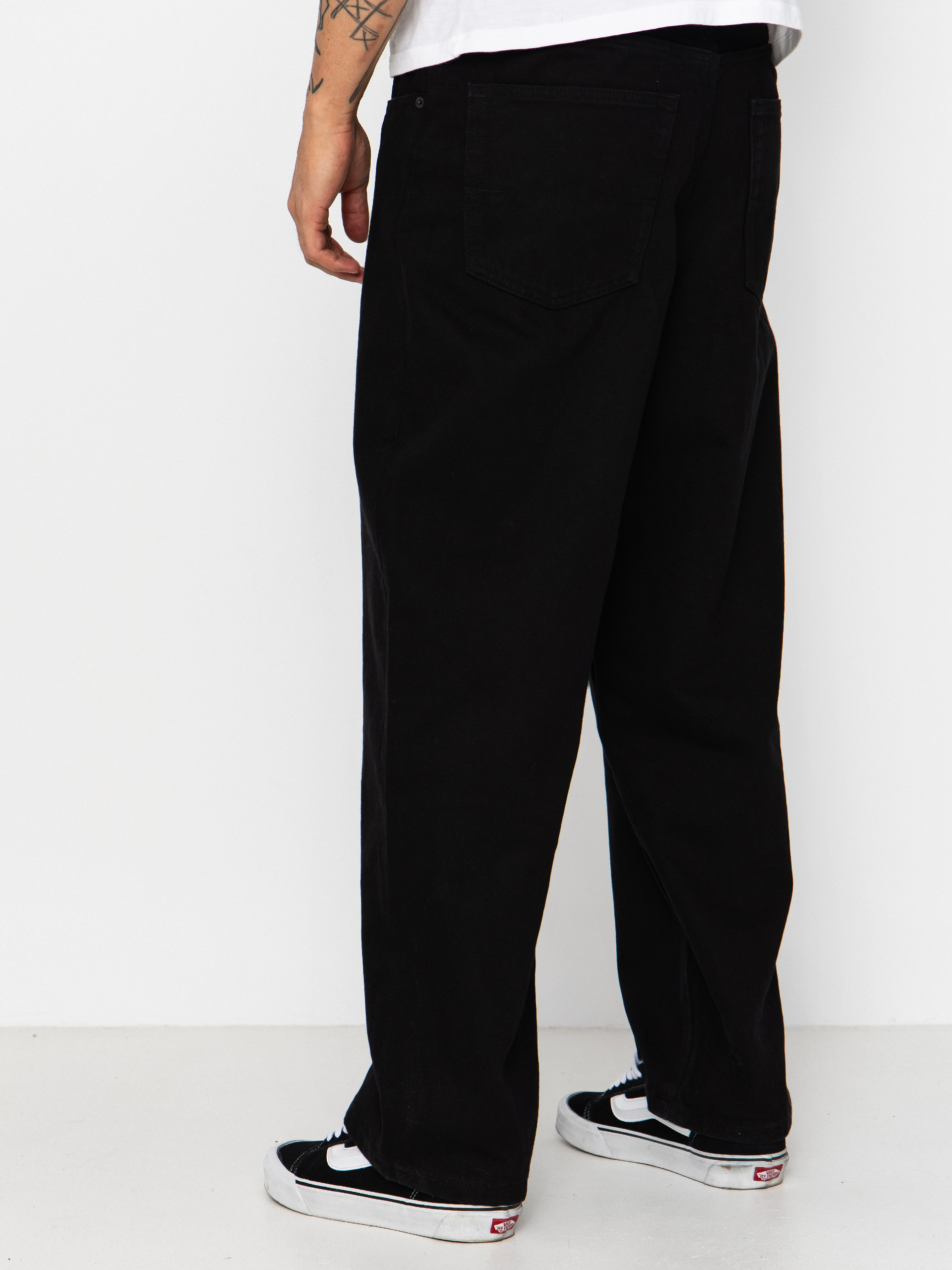 Nohavice Vans Check 5 Baggy Denim (black)