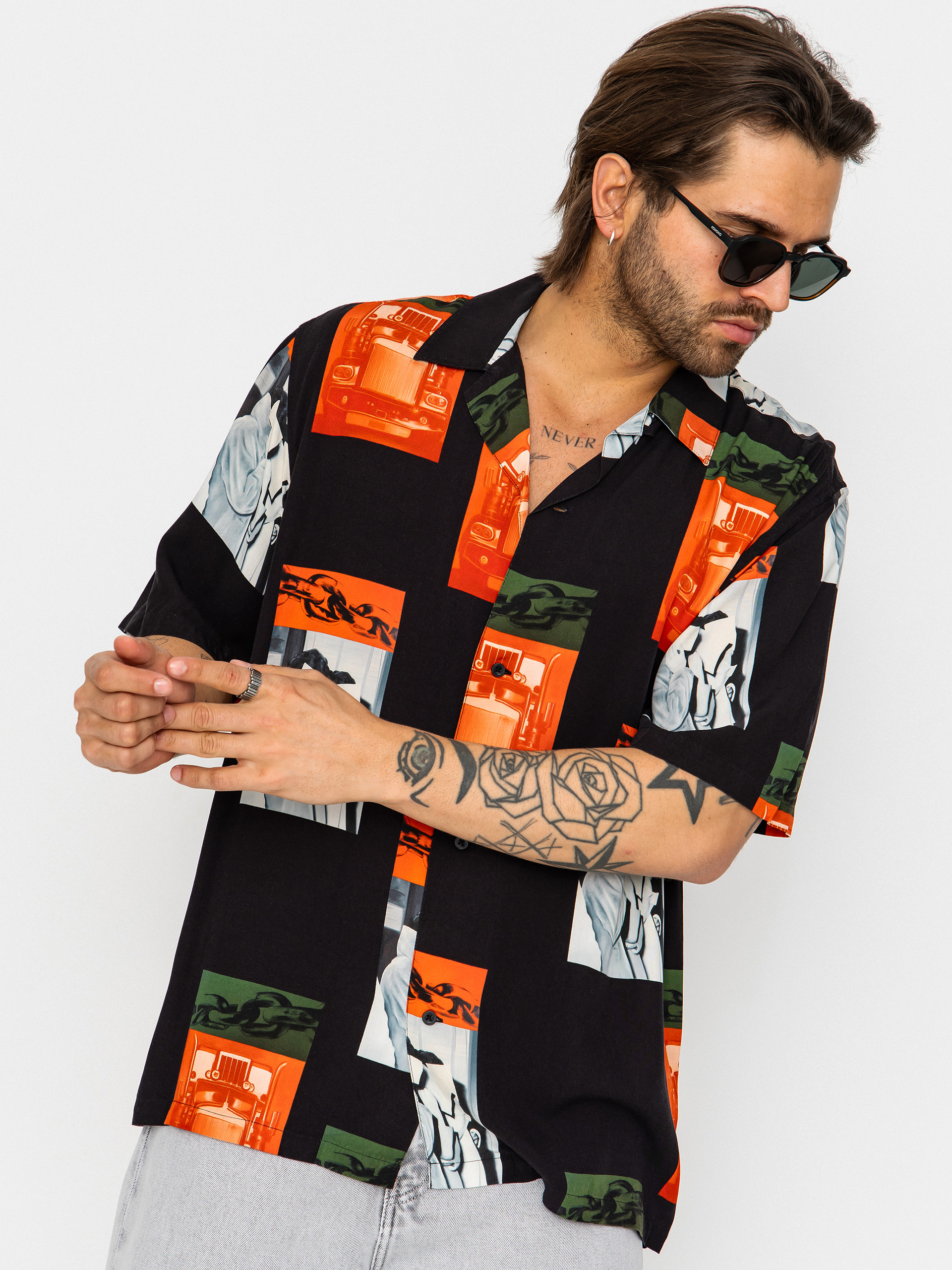 Košeľa Carhartt WIP Sean Hamilton (sean hamilton print/black)