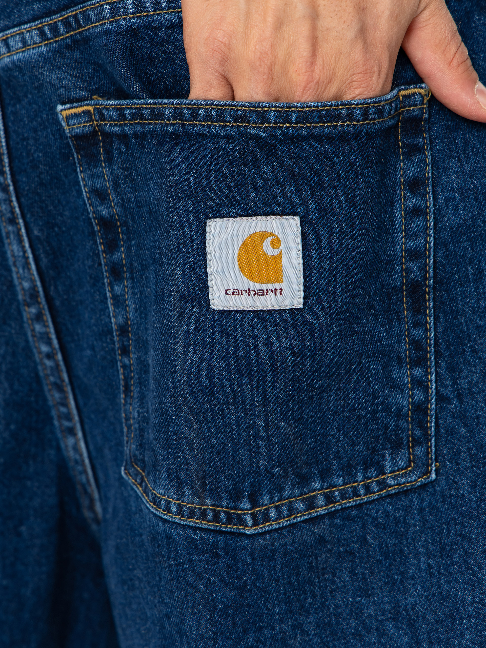 Kraťasy Carhartt WIP Brandon (blue stone washed)