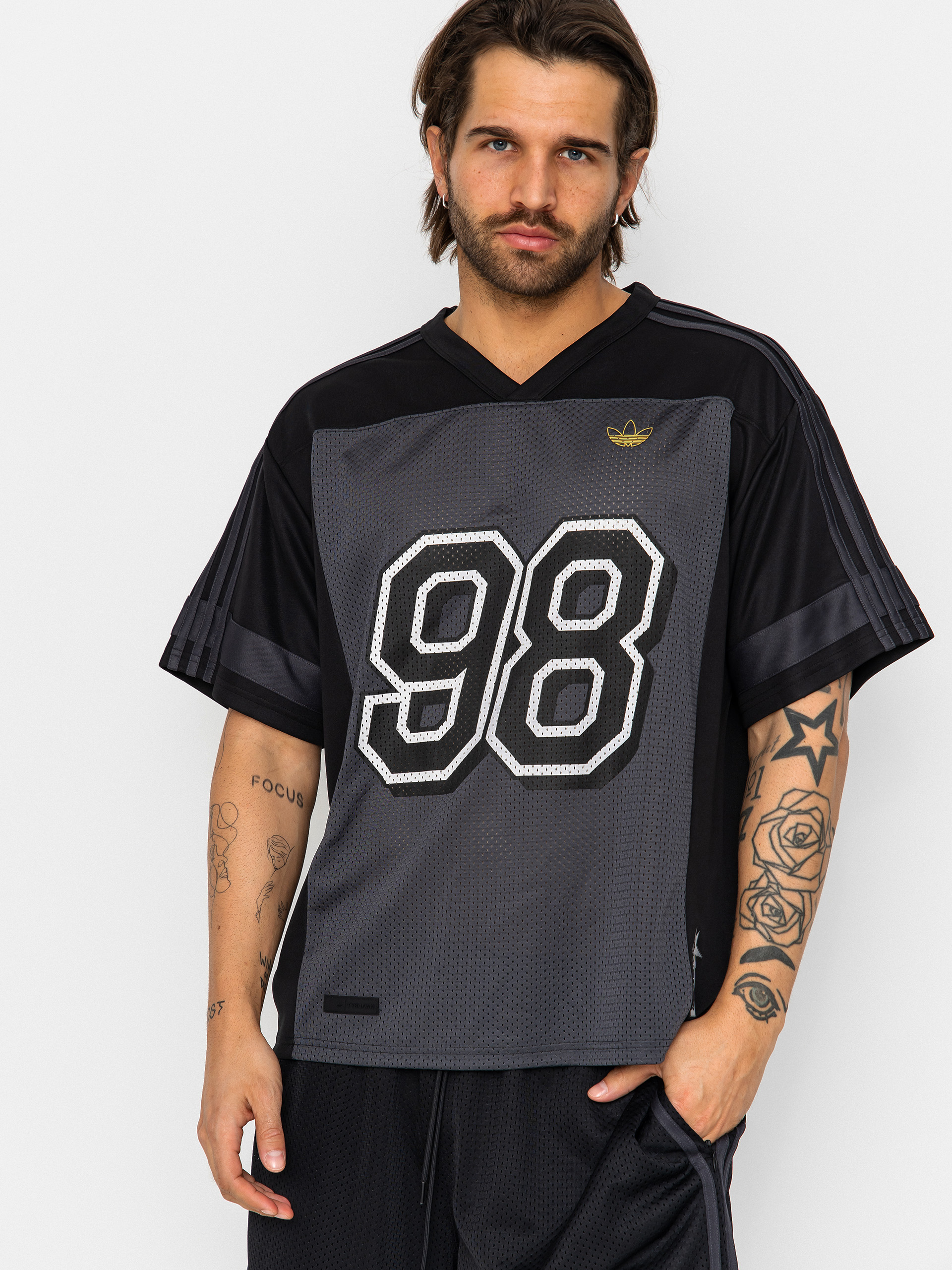 Tričko adidas Tyshawn Jrsy (black/ironmt/carbon)