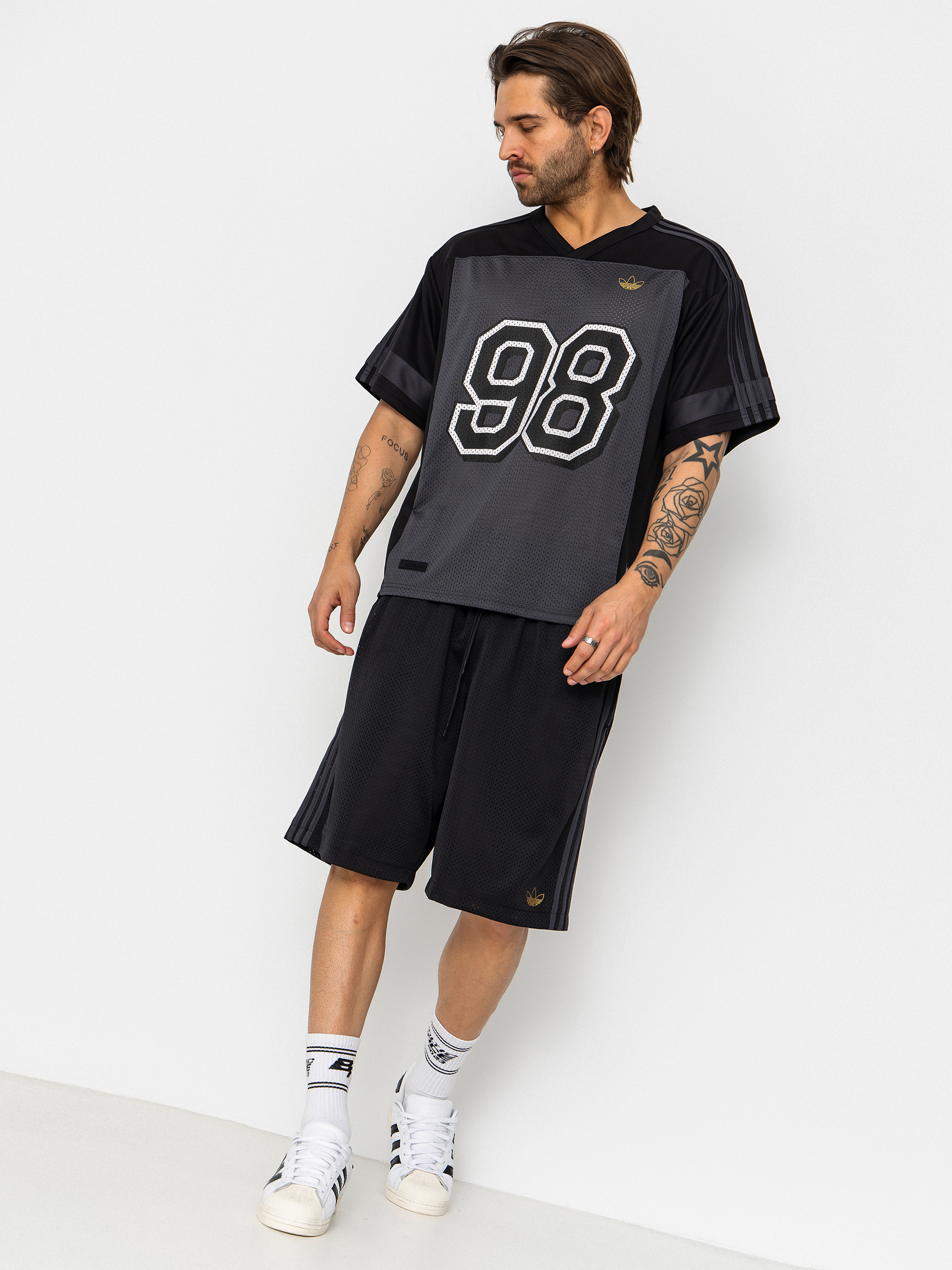 Tričko adidas Tyshawn Jrsy (black/ironmt/carbon)