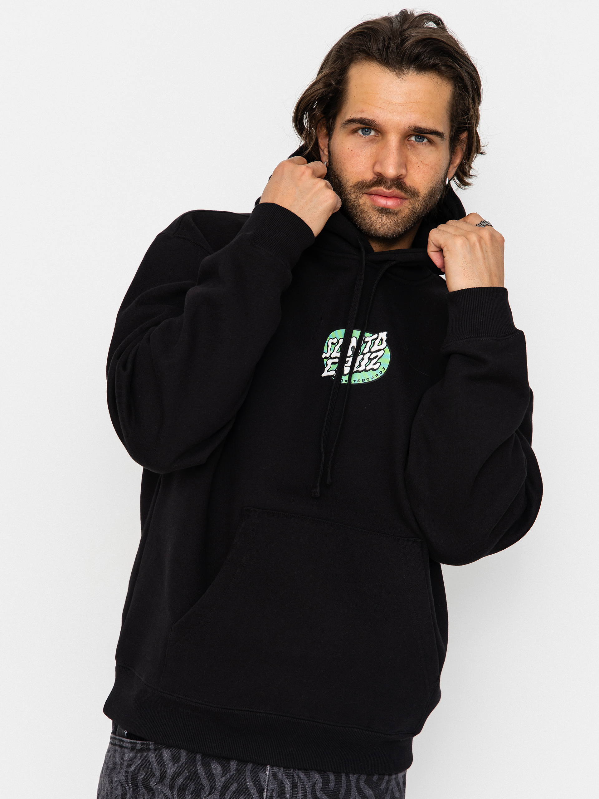 Mikina s kapucňou Santa Cruz Winkowski Vertigo HD (black)