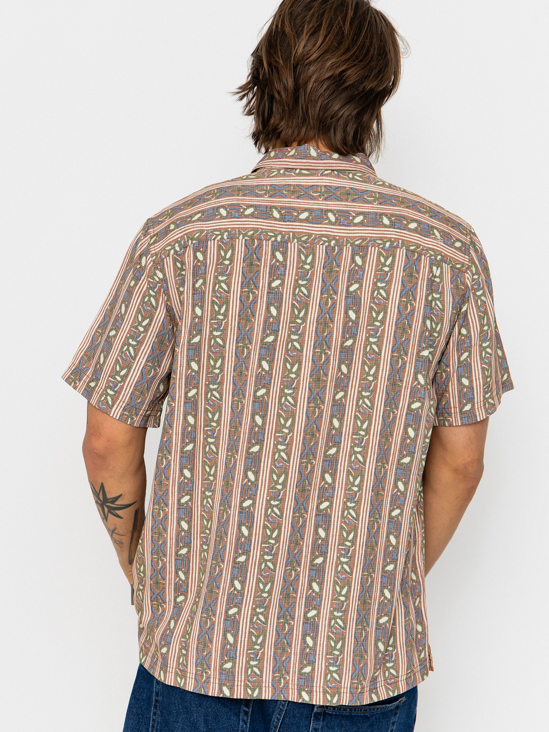 Košeľa Royal Robbins Camino Pucker (mahogany botanist pt)