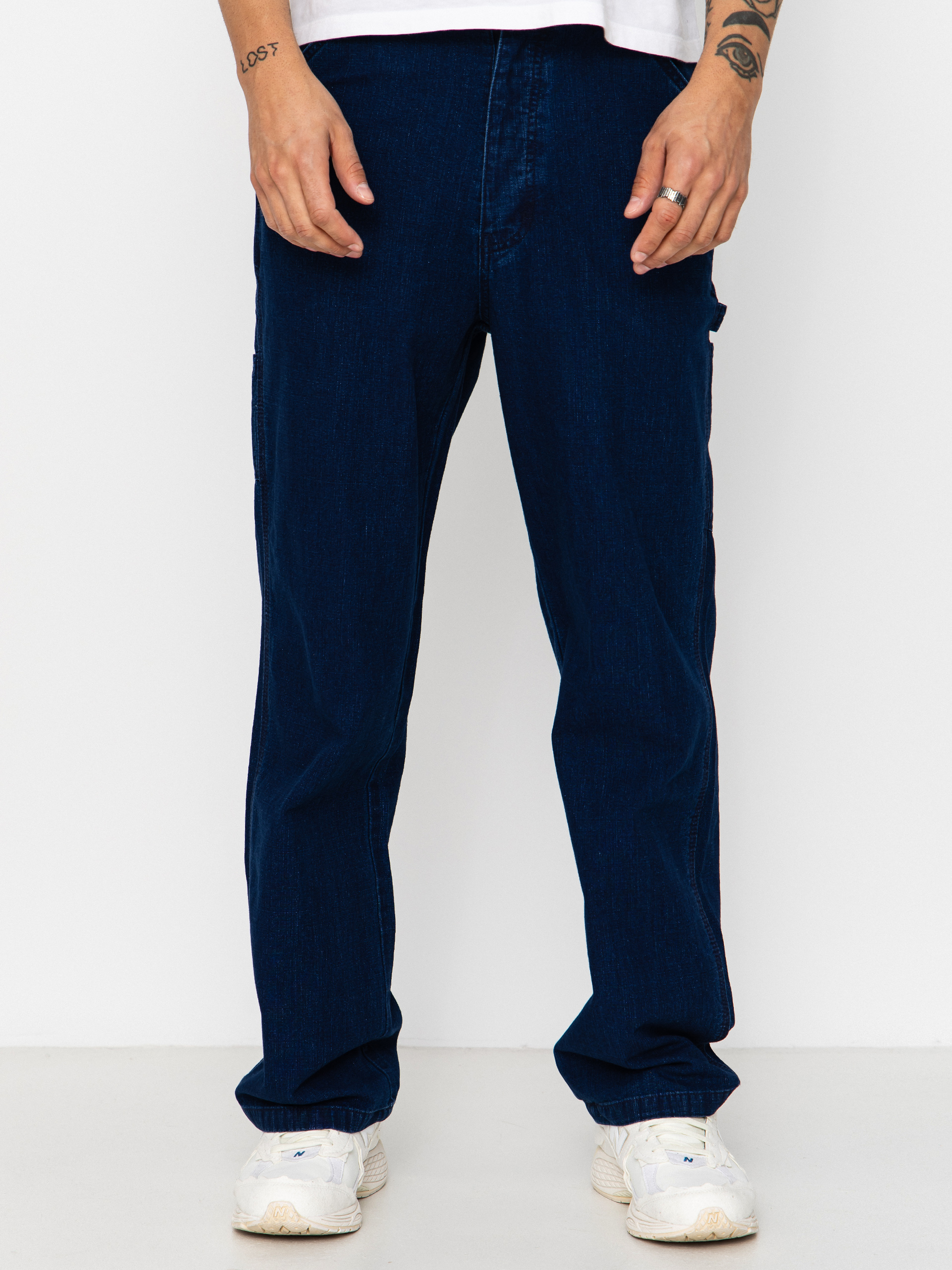 Nohavice Deus Ex Machina Big Fella Chambray (indigo)