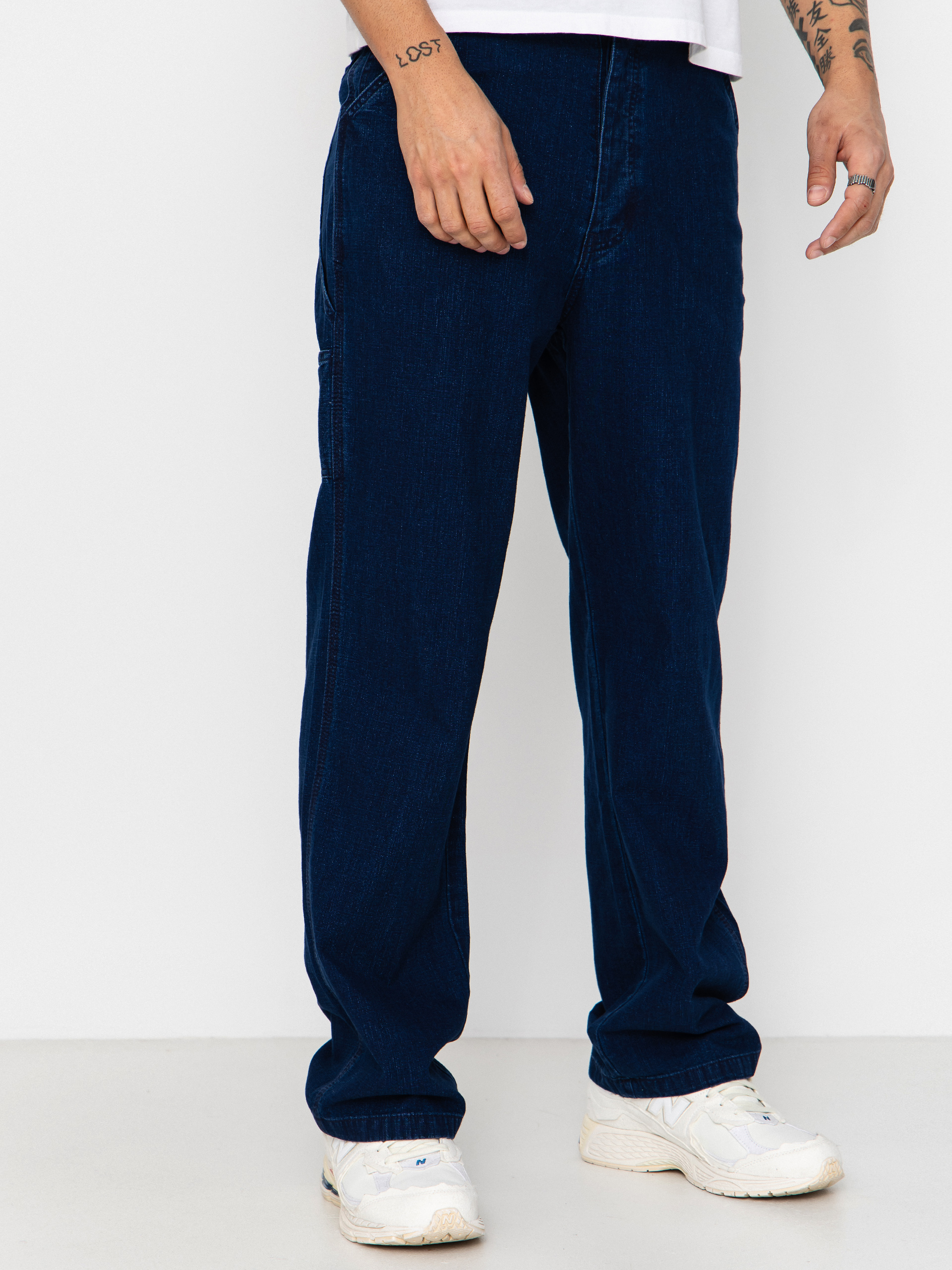 Nohavice Deus Ex Machina Big Fella Chambray (indigo)