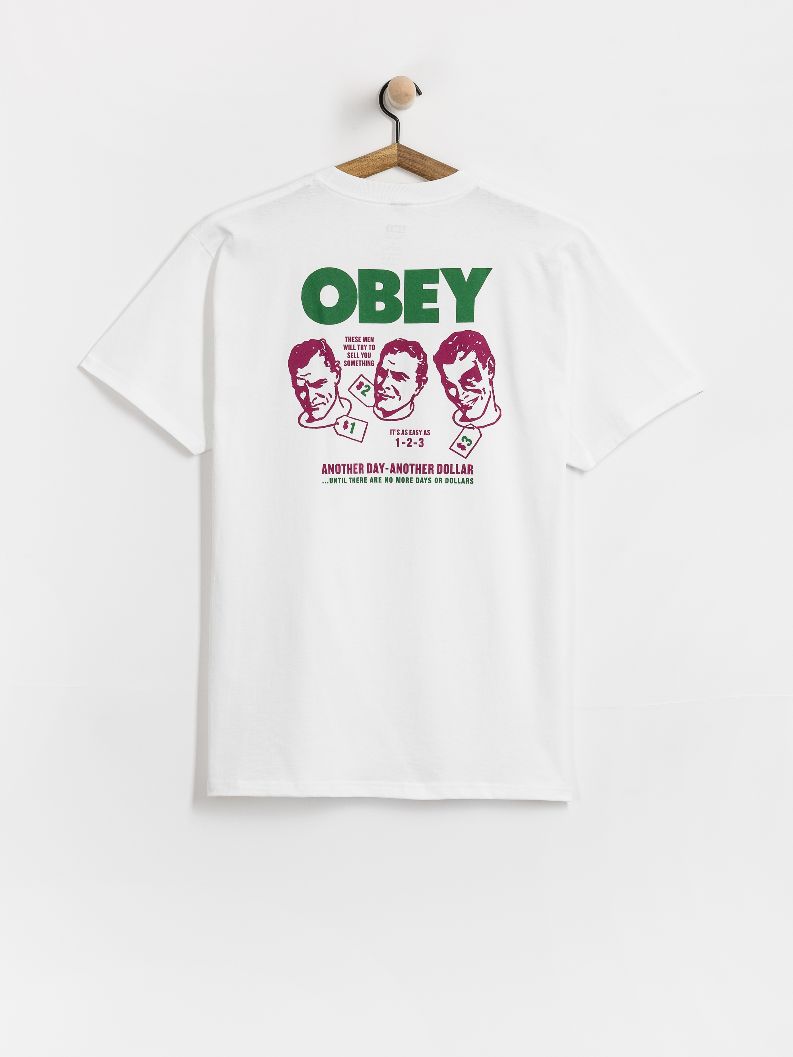Tričko OBEY Another Dollar (white)