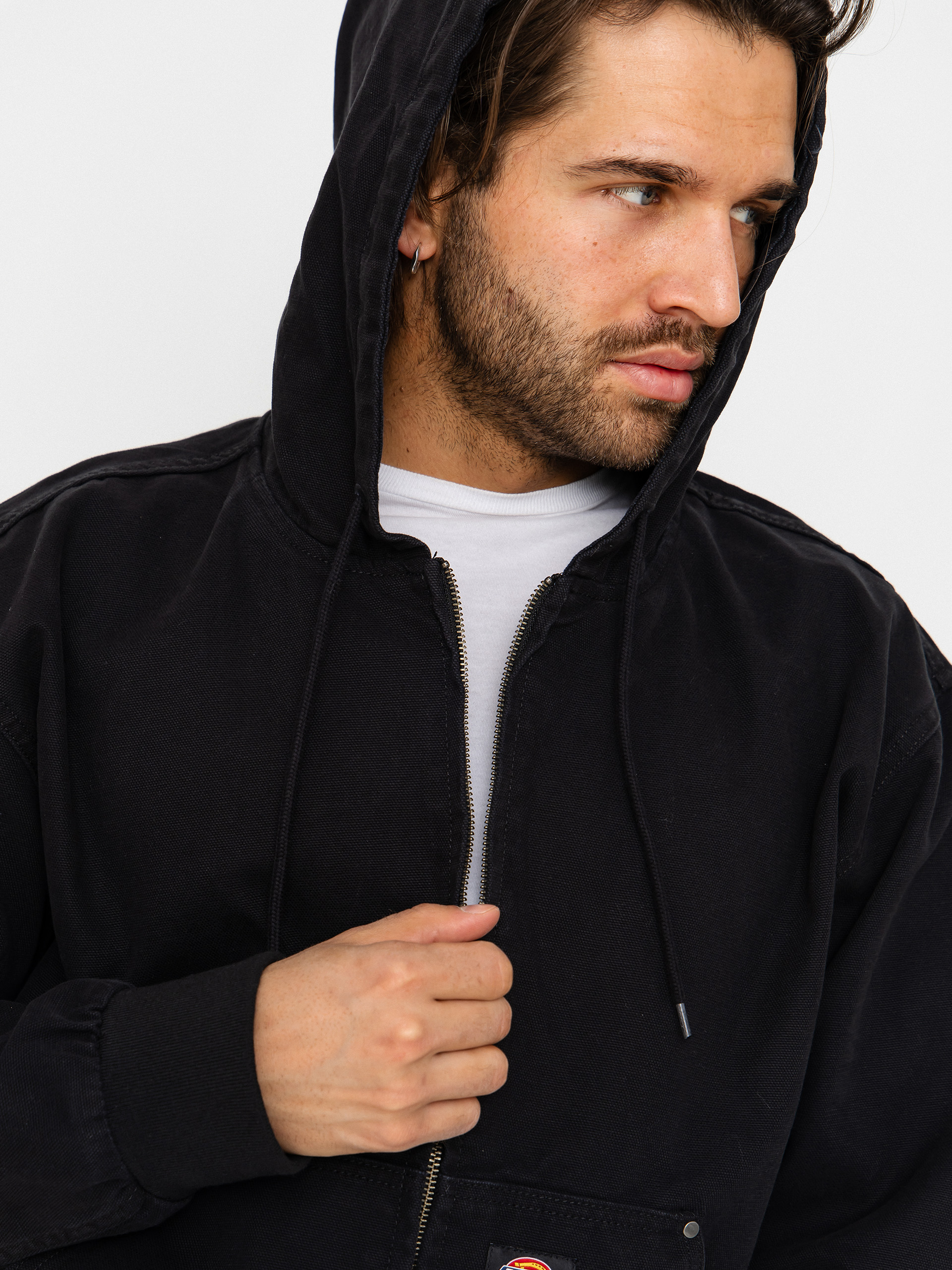 Bunda Dickies Unlined Canvas Hooded Bomber (black)