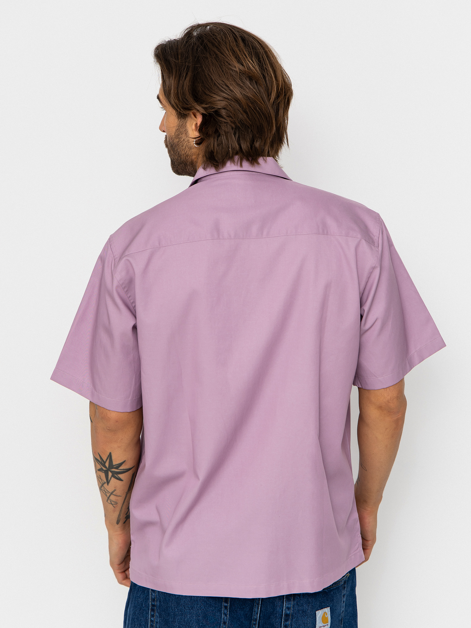 Košeľa Carhartt WIP Delray (gentle purple/white)