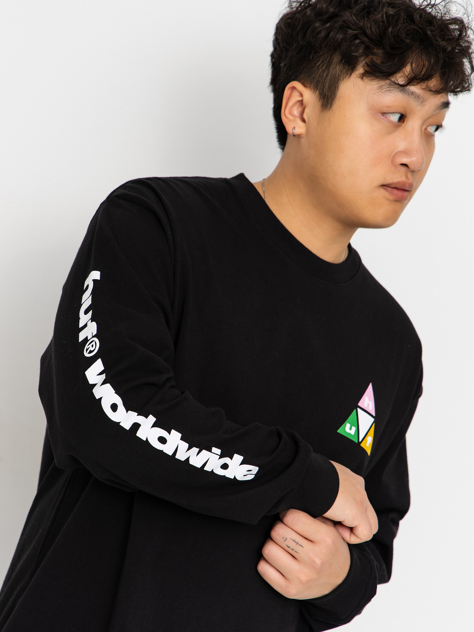 Triko HUF Prism Tt (black)
