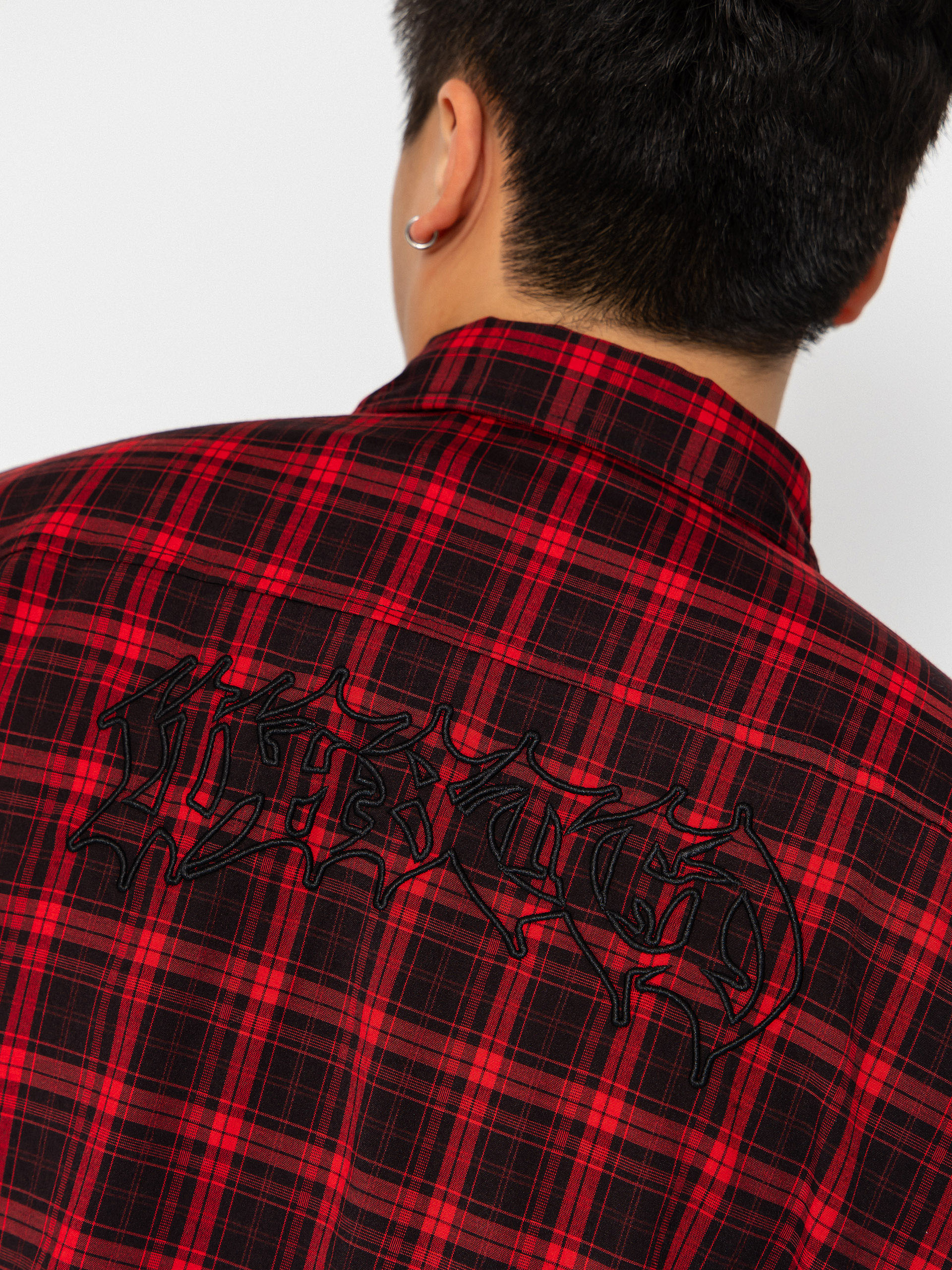 Košeľa Wasted Paris Tartan Age Shirt (fire red/black)
