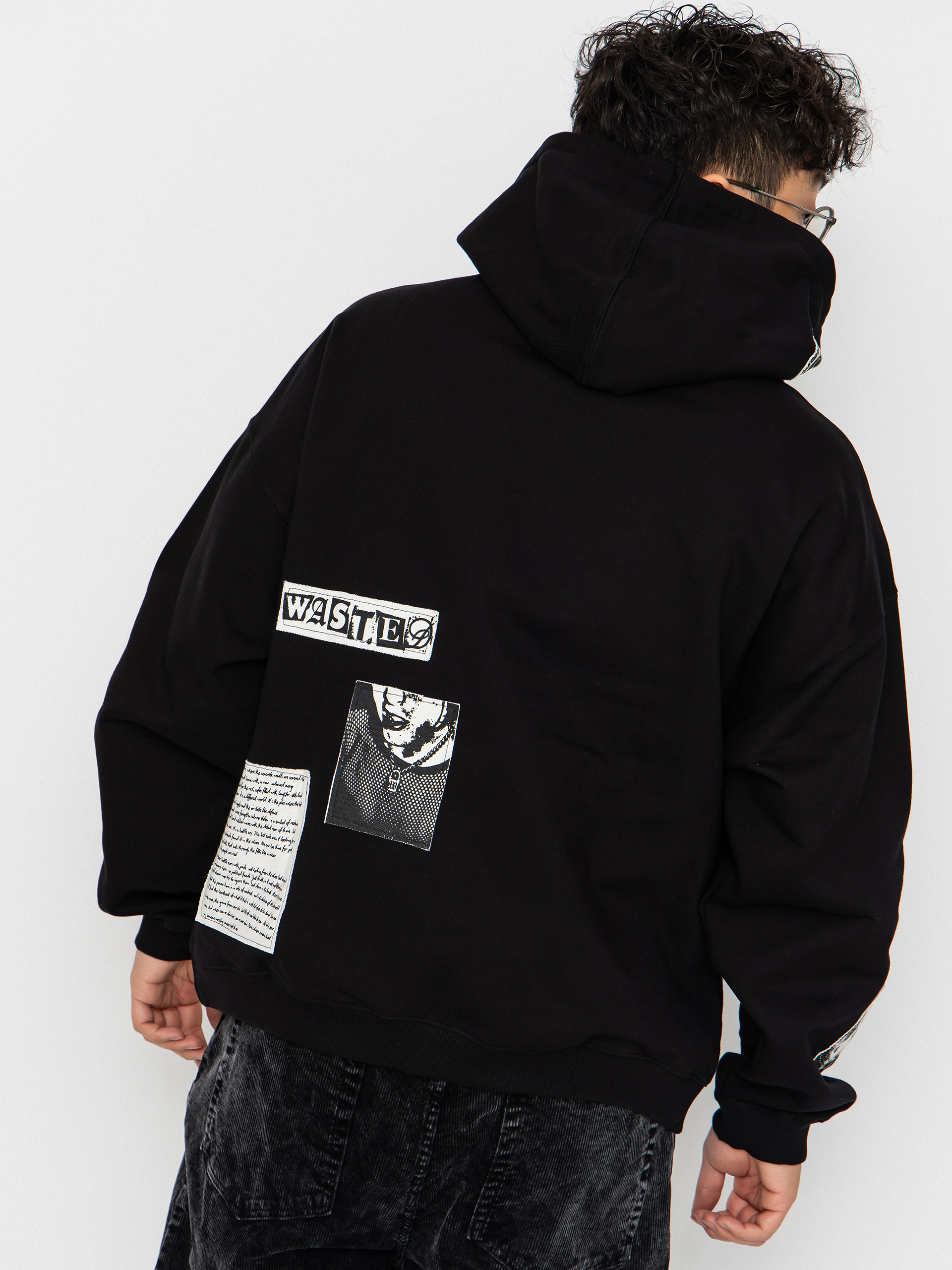 Mikina s kapucňou Wasted Paris Taunt Boxy ZHD (black)