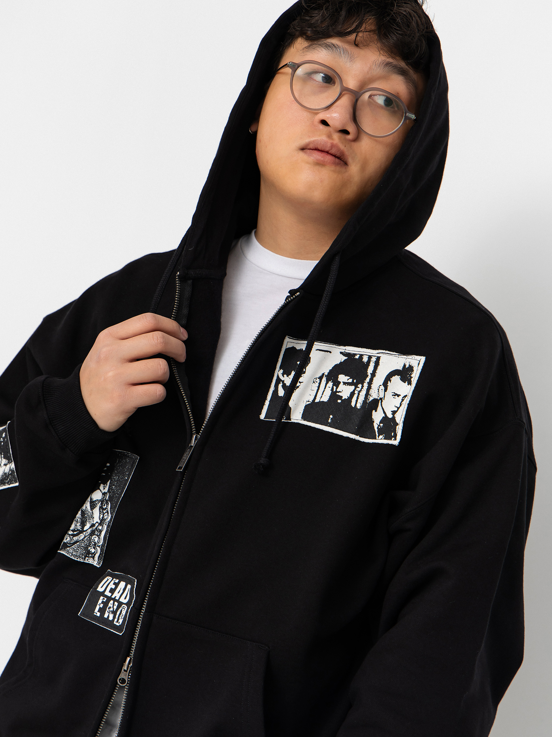 Mikina s kapucňou Wasted Paris Taunt Boxy ZHD (black)