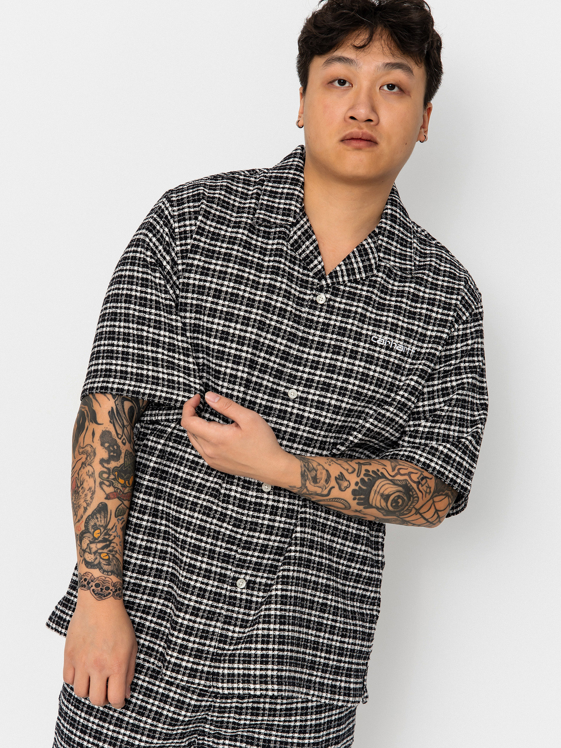 Košeľa Carhartt WIP Kander (kander check/black)