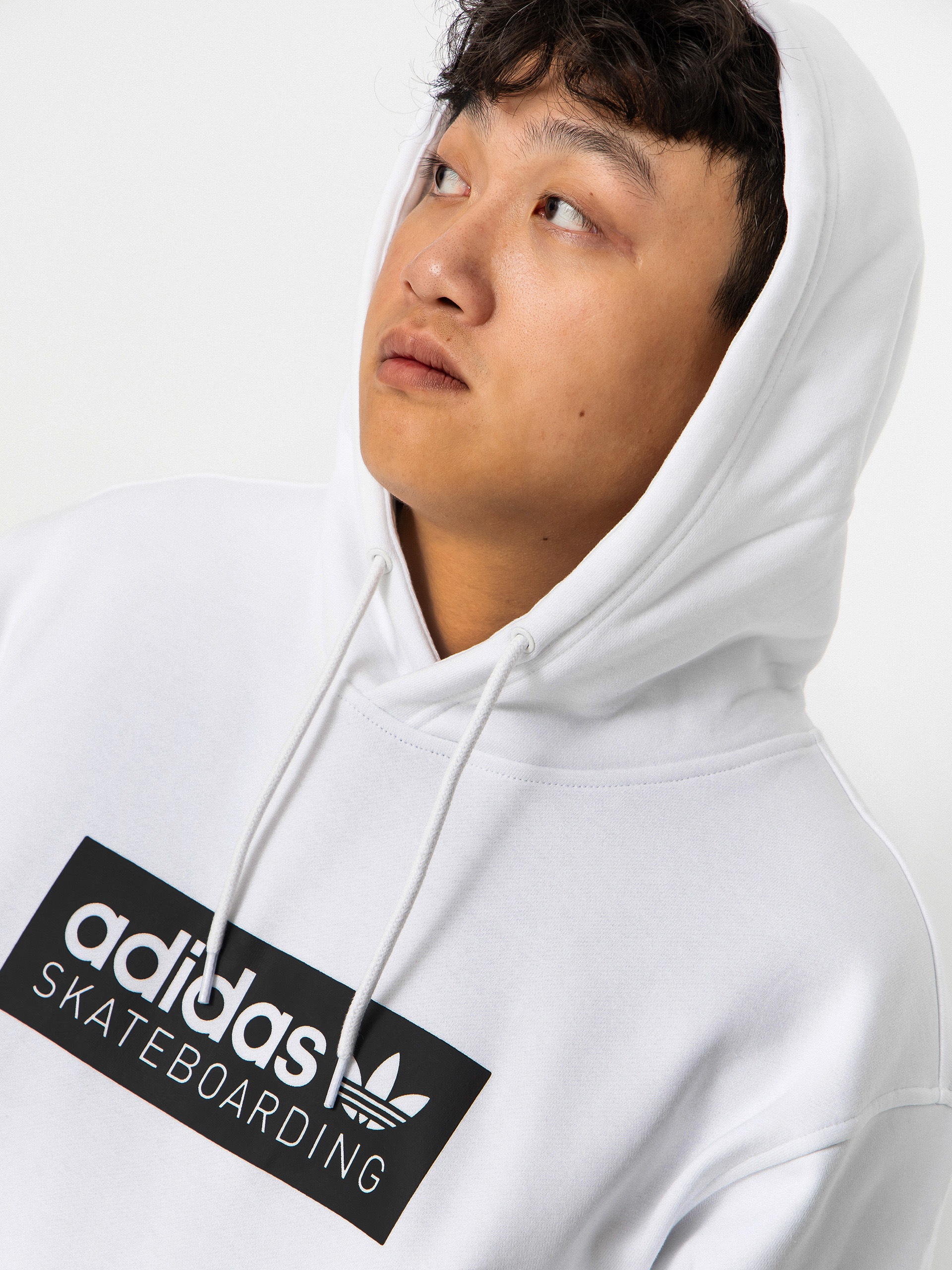 Mikina s kapucňou adidas Skt Logo HD (white)