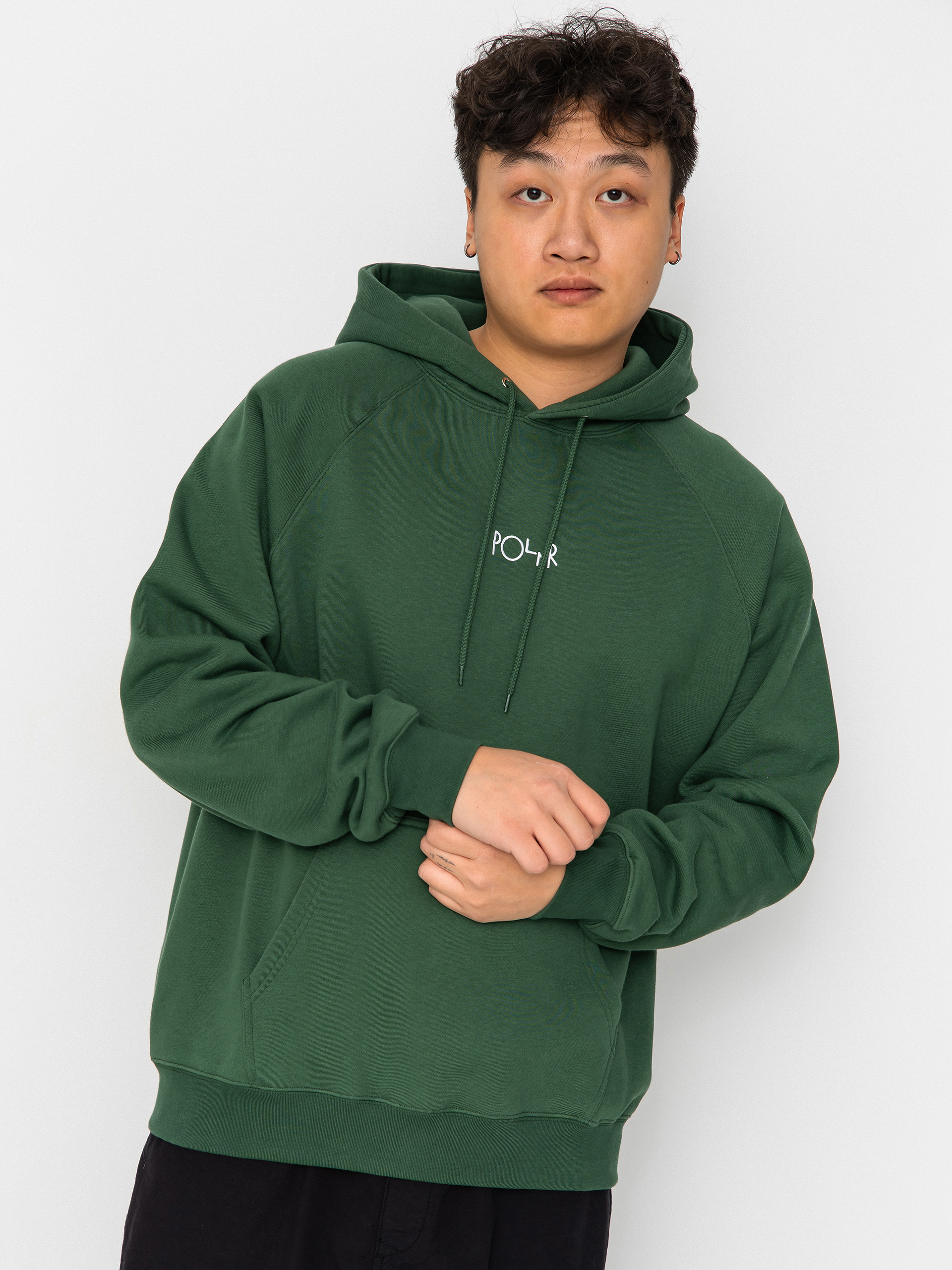 Mikina s kapucu0148ou Polar Skate Default HD (forest green)