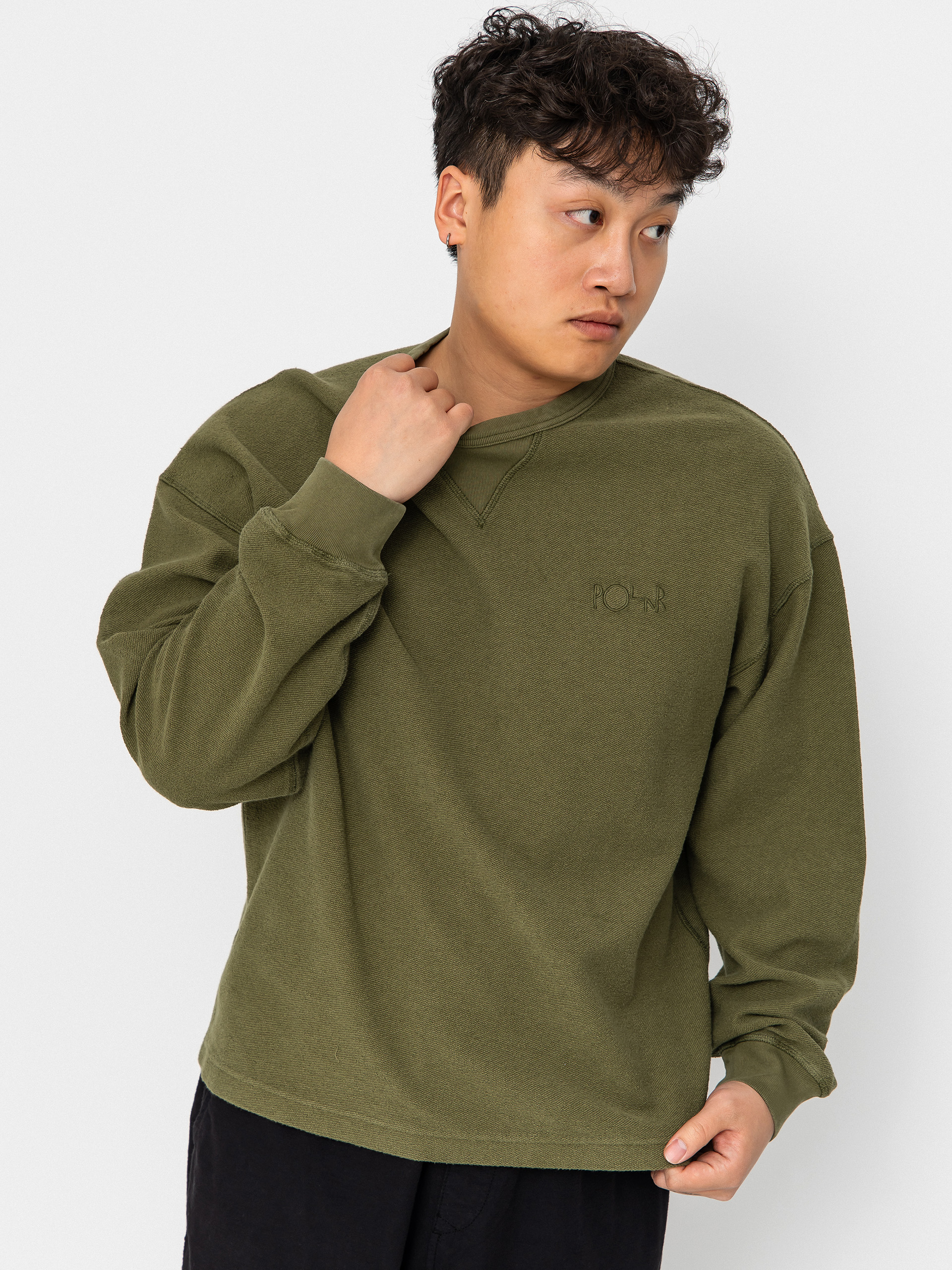 Sveter Polar Skate Reversed (army green)