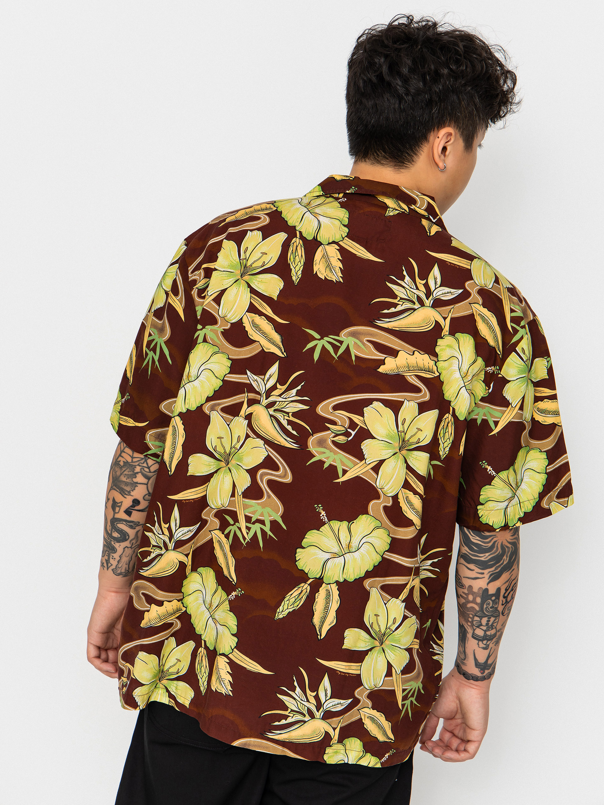 Košeľa Deus Ex Machina Broadus (brown)