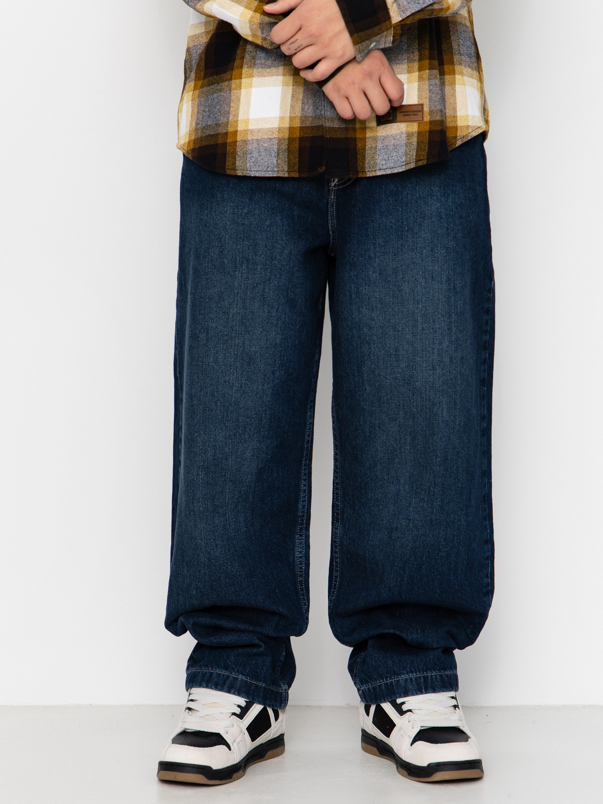 Nohavice DC Worker Baggy Denim Double That (dark denim)