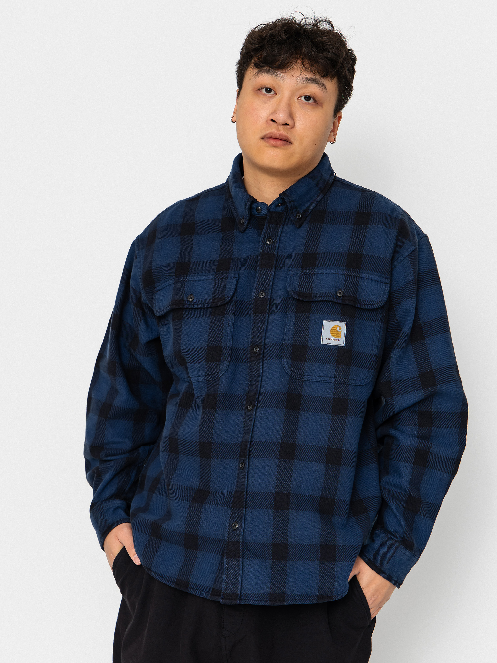 Košeľa Carhartt WIP Edmands (edmands check/natural/jupiter)