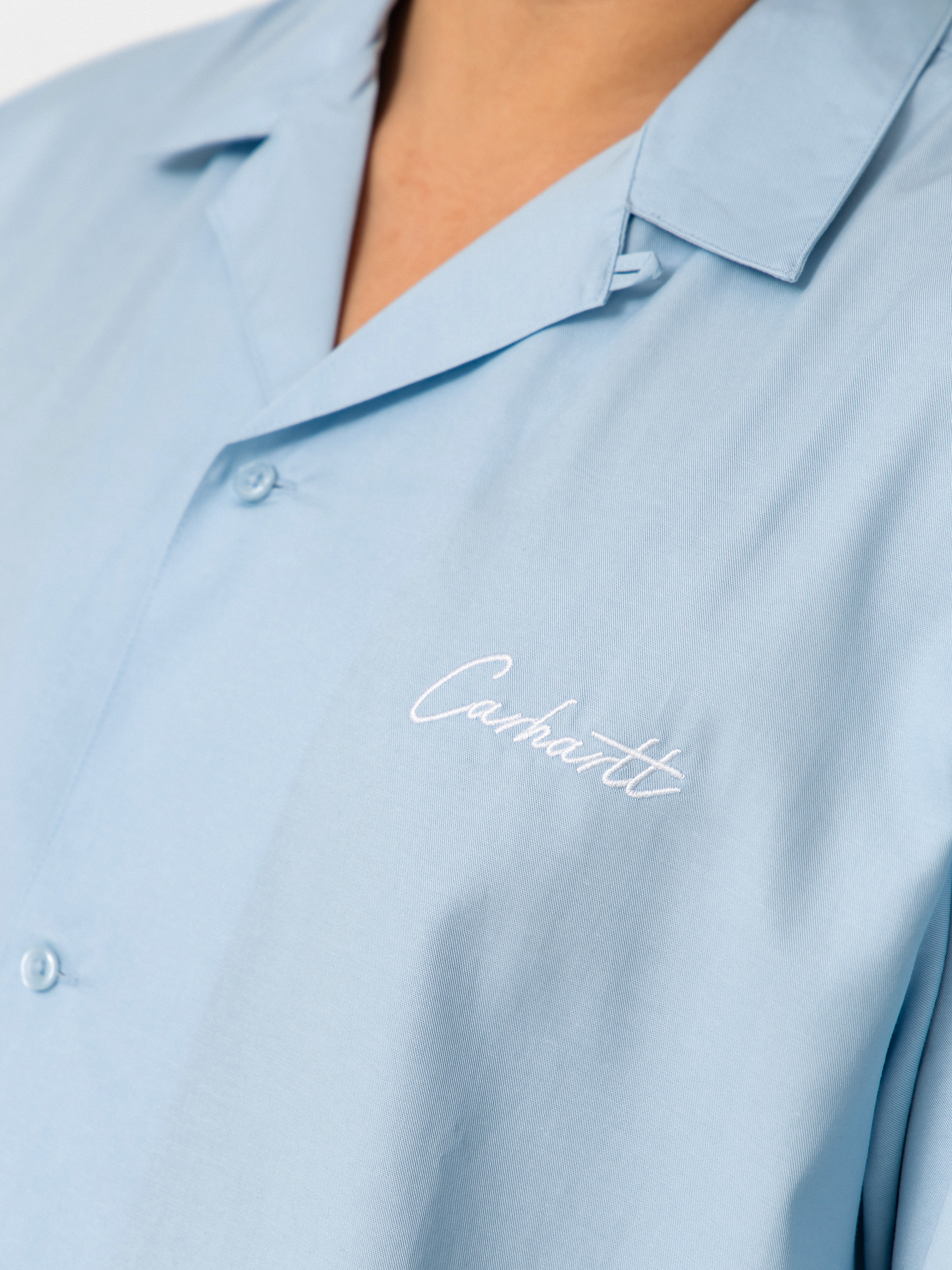 Košeľa Carhartt WIP Delray (icaria/white)