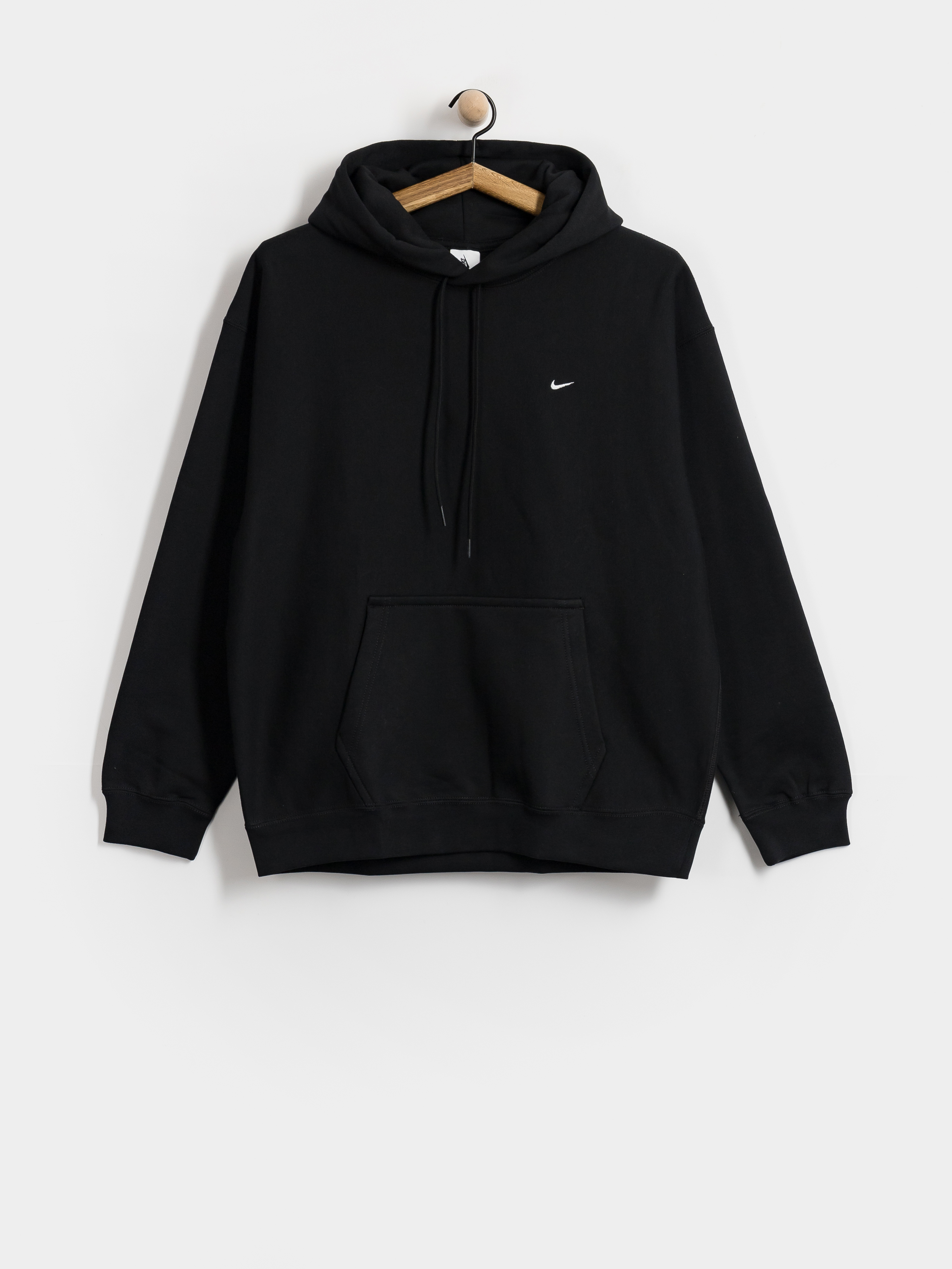 Mikina s kapucňou Nike SB Solo Swoosh HD (black/black/white)