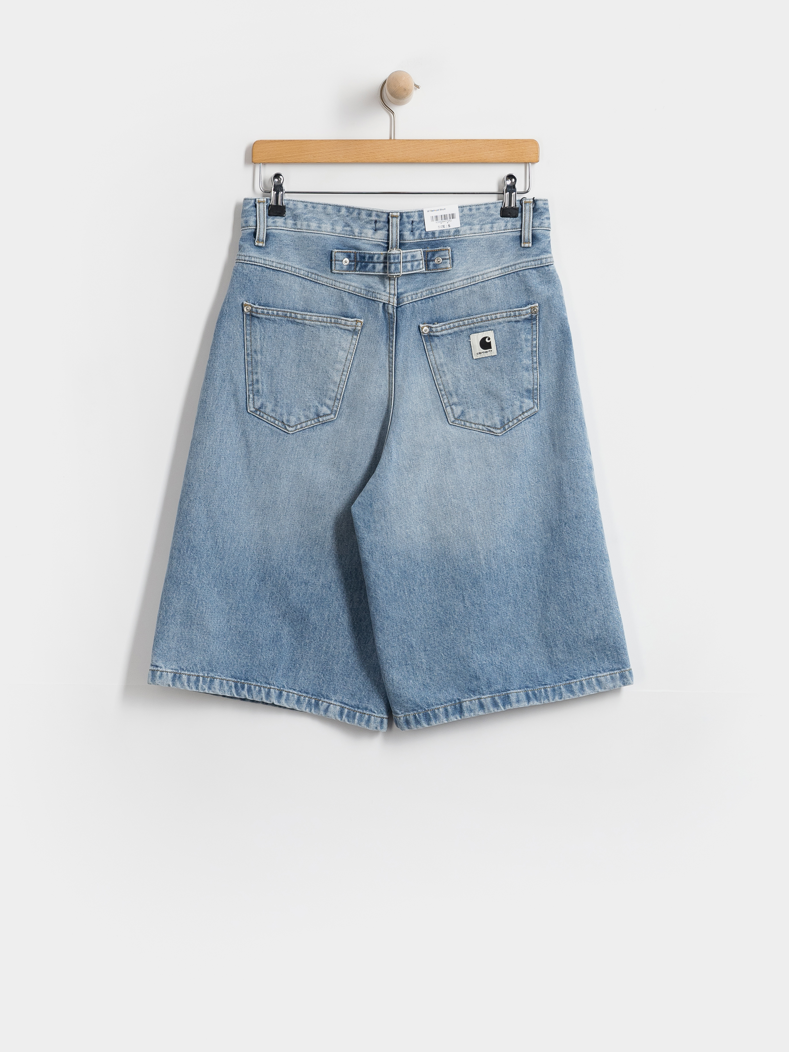 Kraťasy Carhartt WIP Belmont Wmn (blue heavy worn bleached)