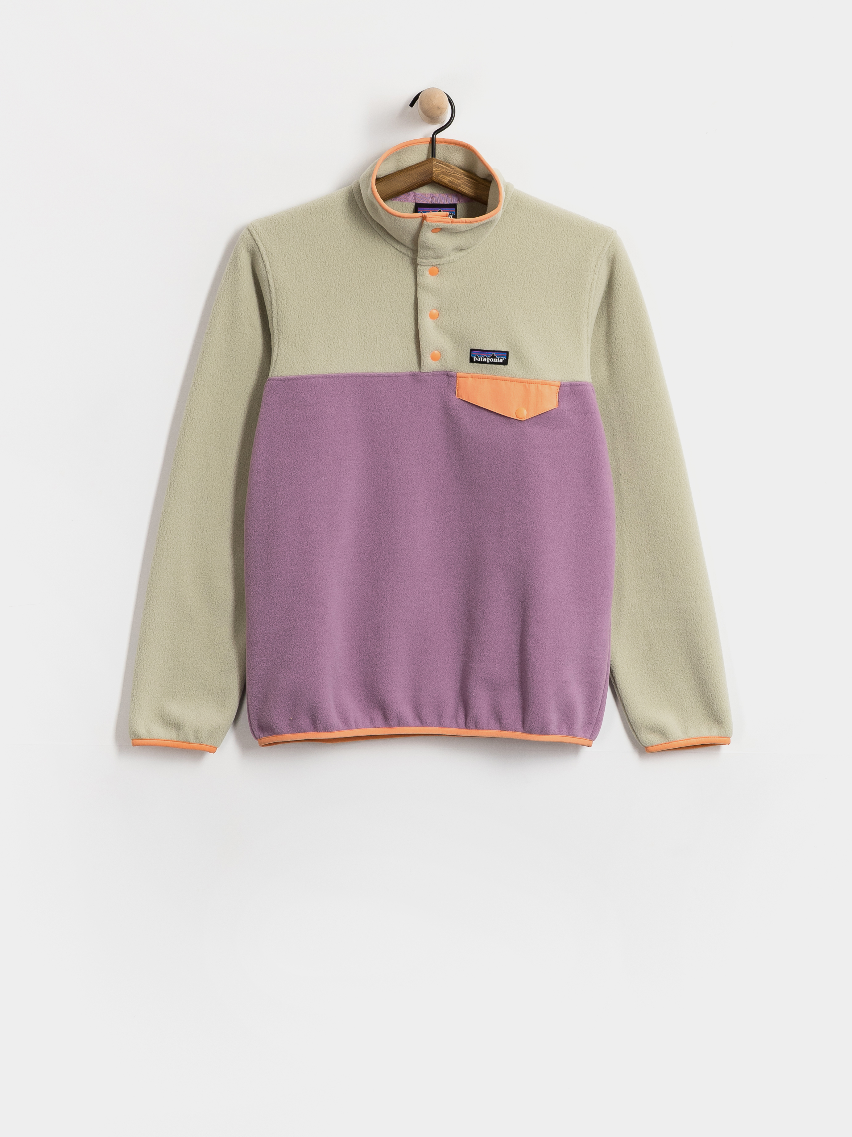 Dámsky Flísová mikina Patagonia Lightweight Synchilla Snap T (light violet)