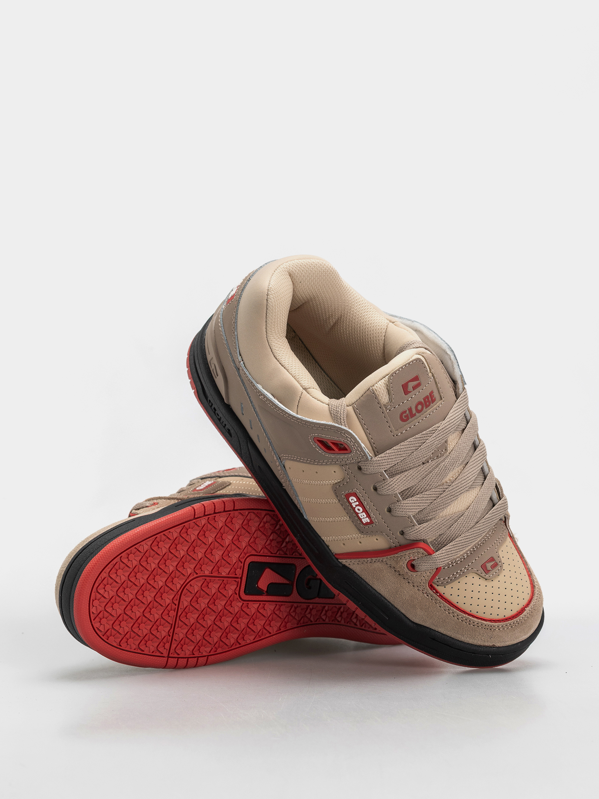 Topánky Globe Fusion (khaki/red)