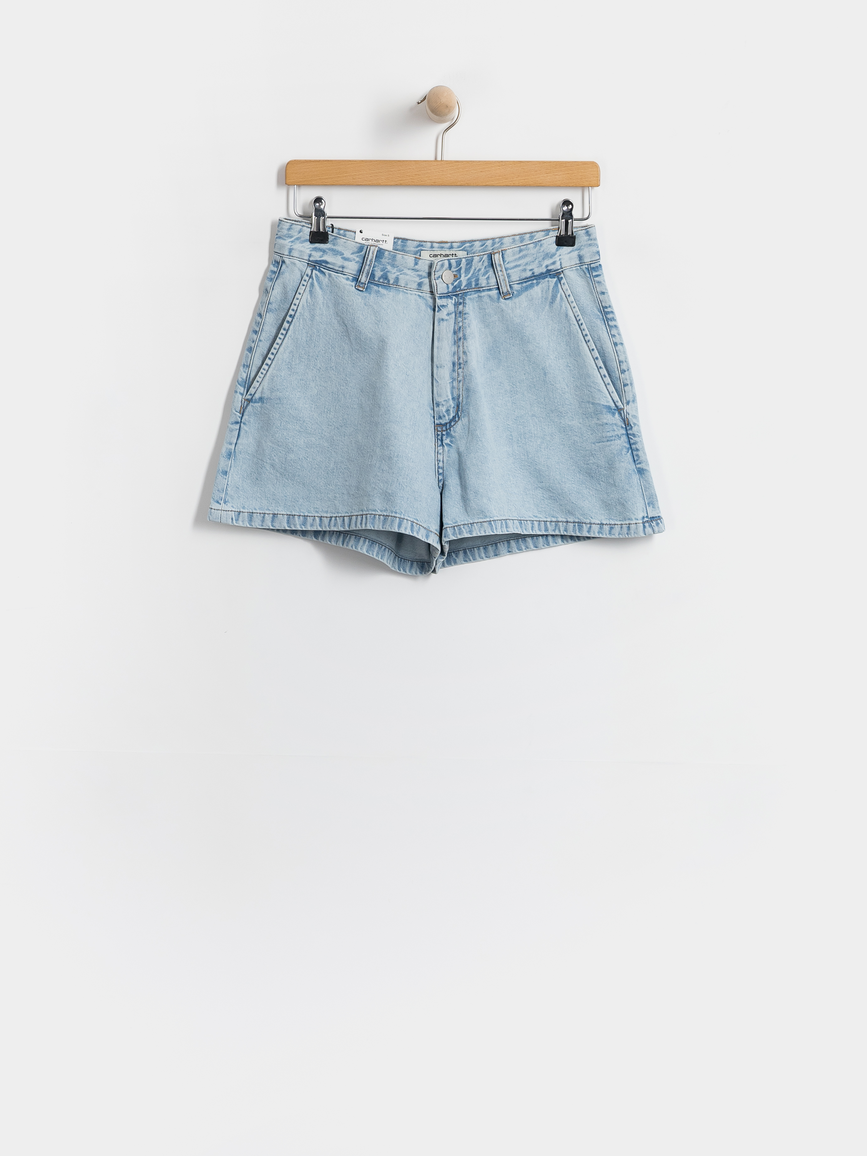 Kraťasy Carhartt WIP Lova Wmn (blue stone bleached)