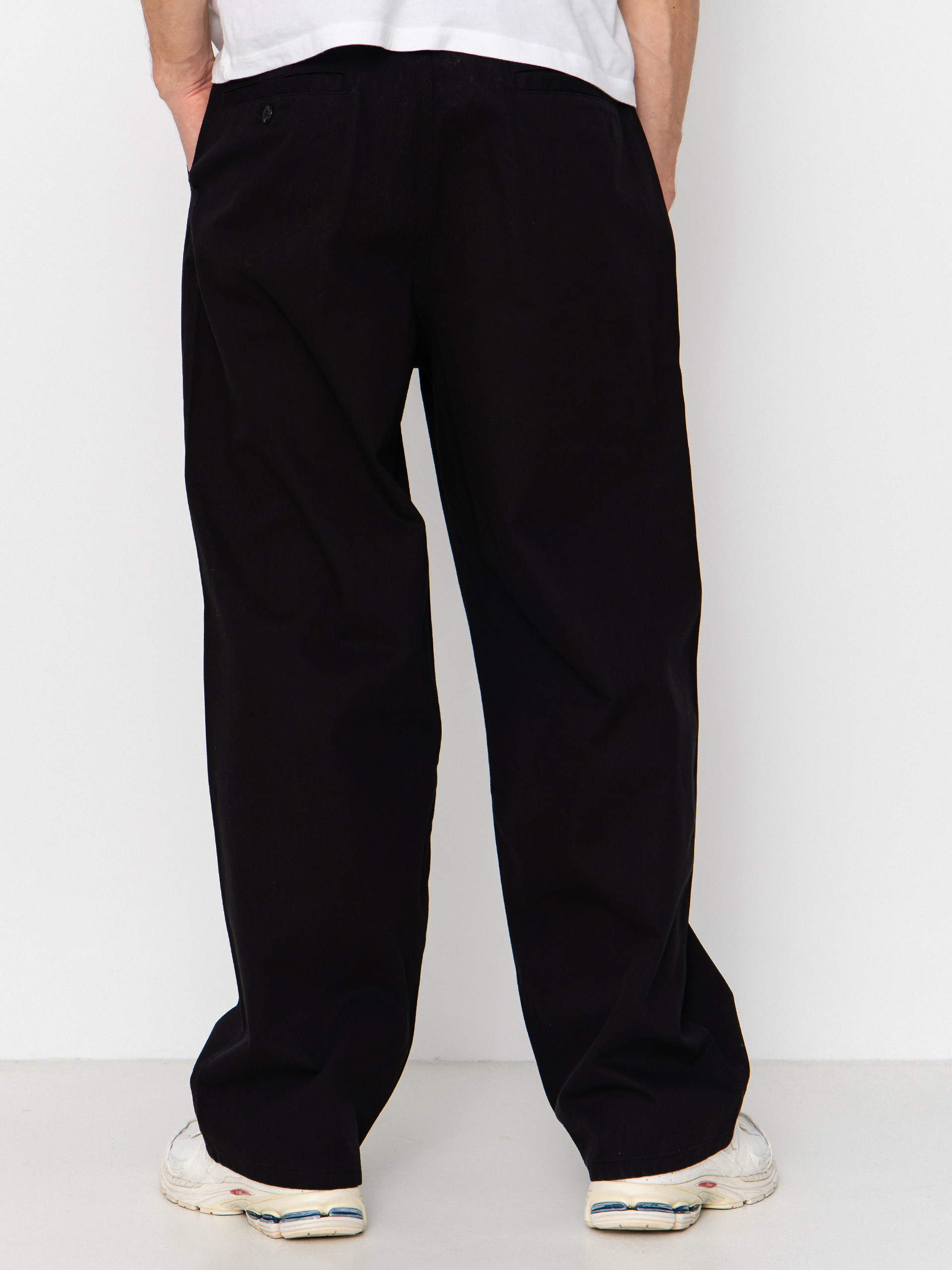 Nohavice Volcom Baggos Pleat (black)