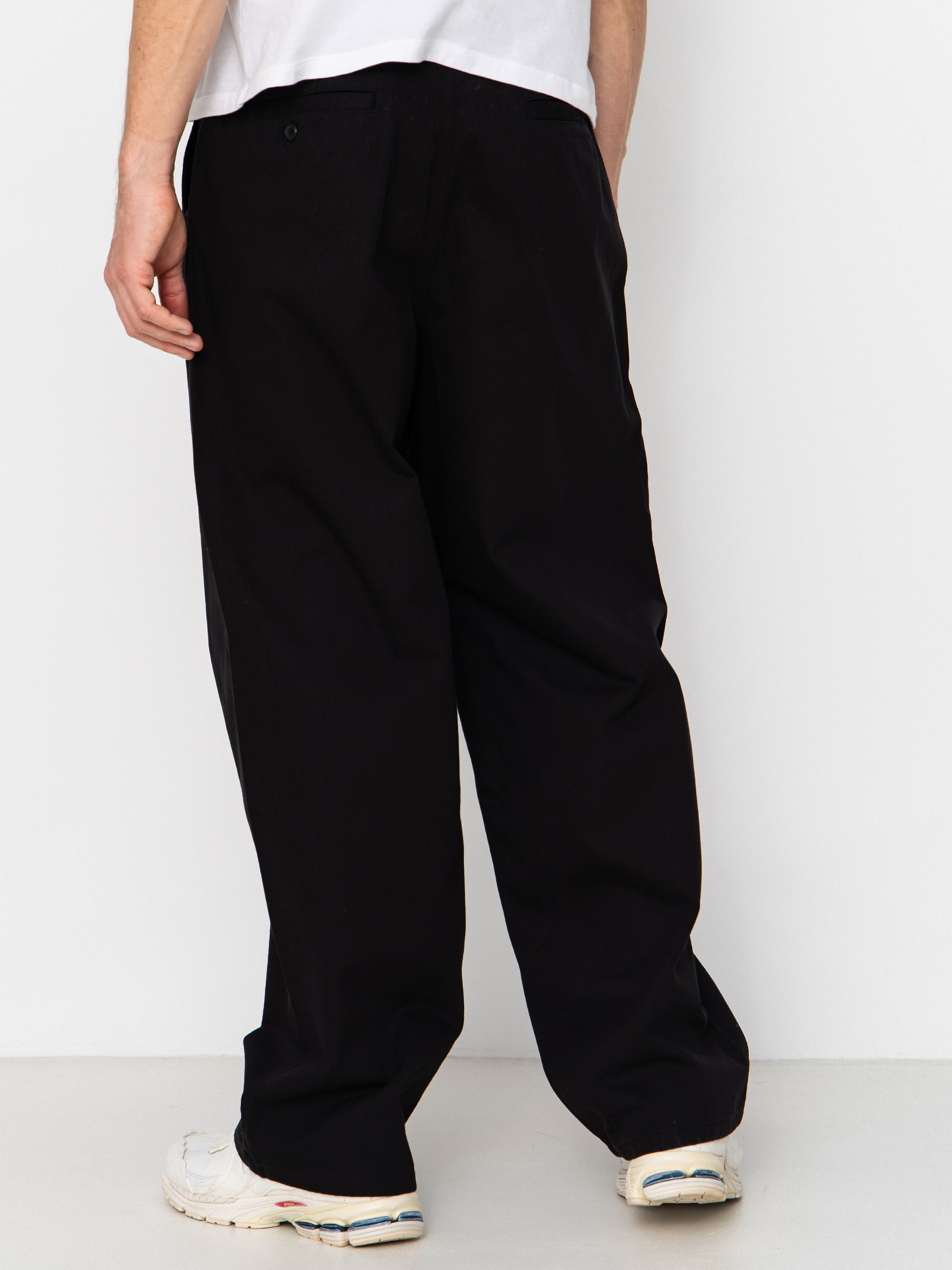 Nohavice Volcom Baggos Pleat (black)
