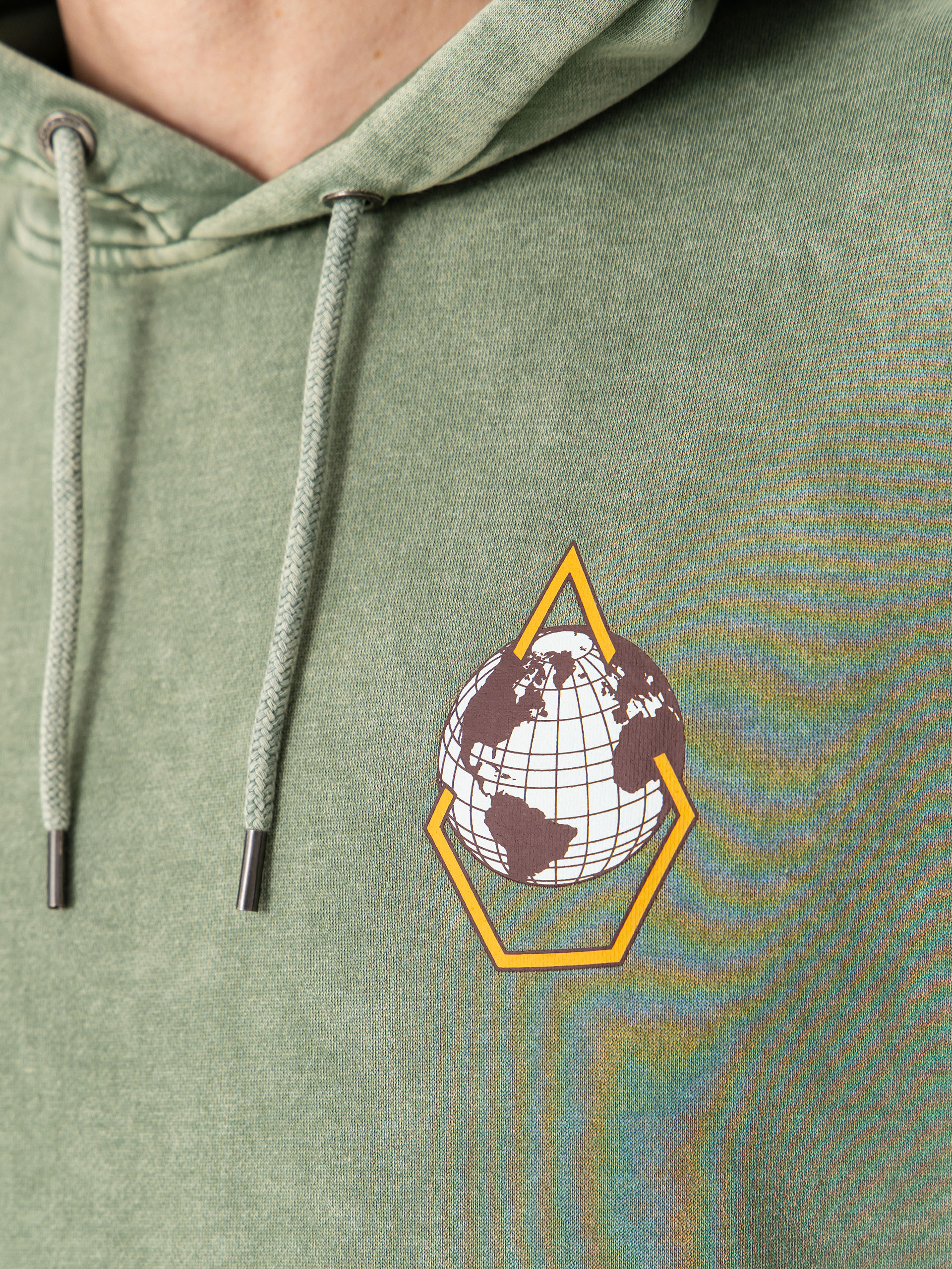 Mikina s kapucňou Volcom Earth Tripper HD (brolive)