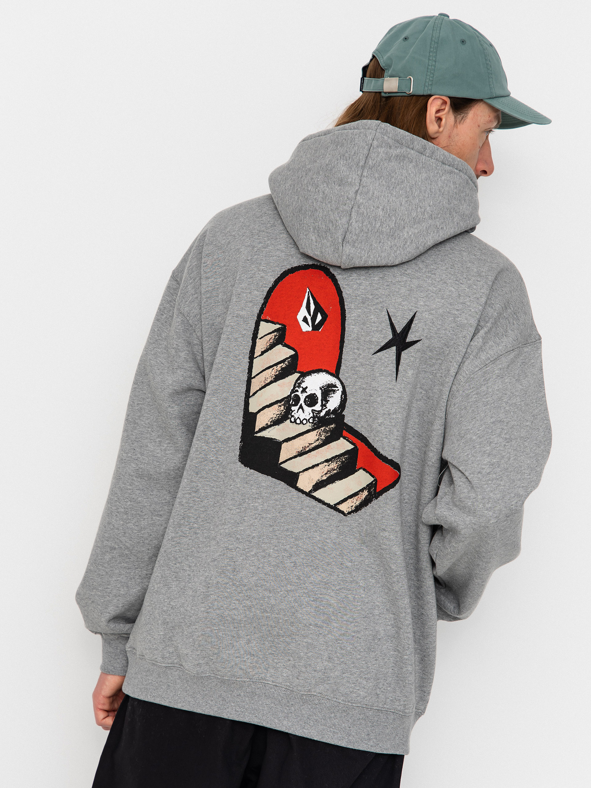 Mikina s kapucňou Volcom Fa Seth Conboy HD (heather grey)