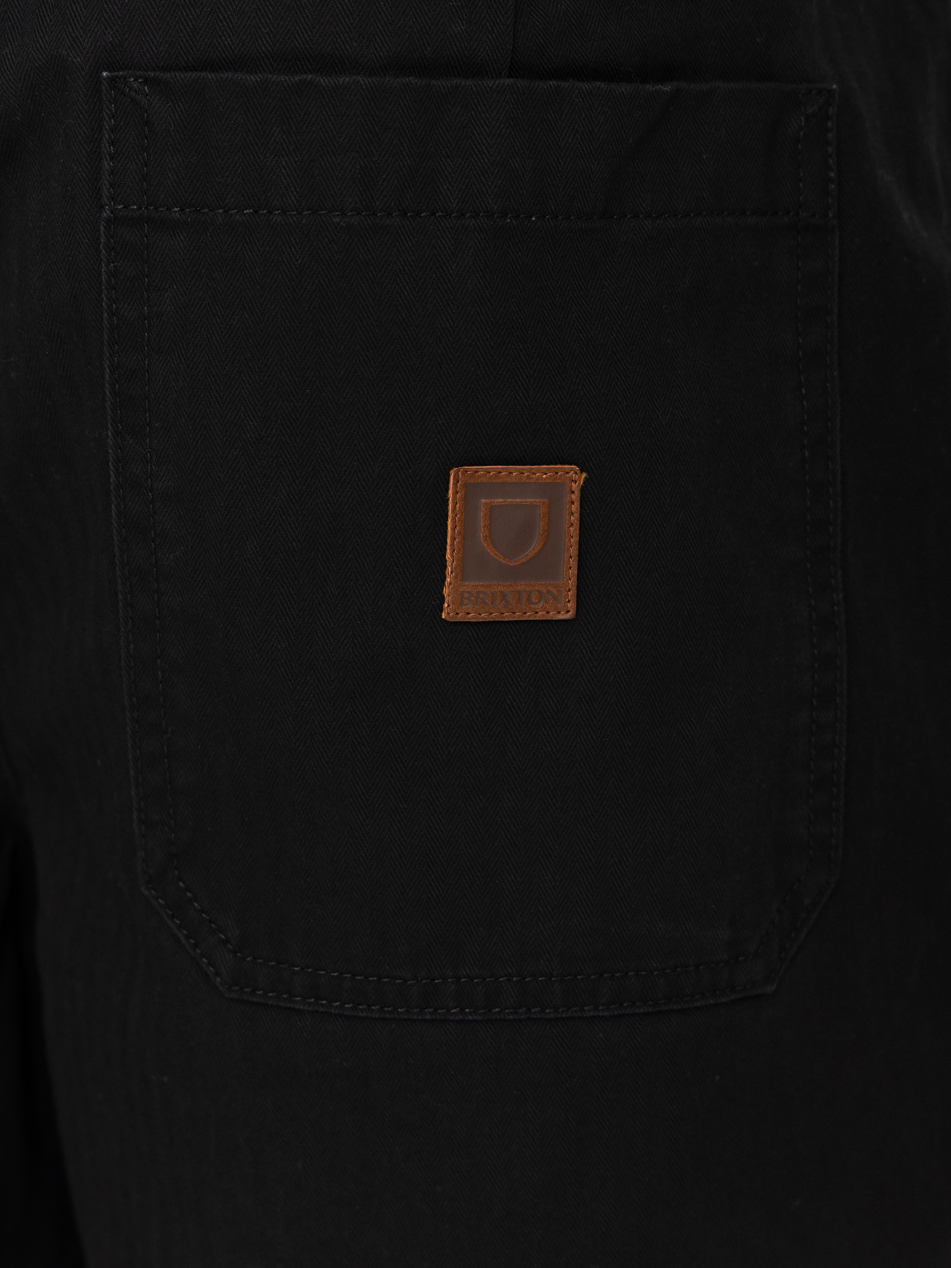 Kraťasy Brixton Surplus Vw Herringbone (washed black)