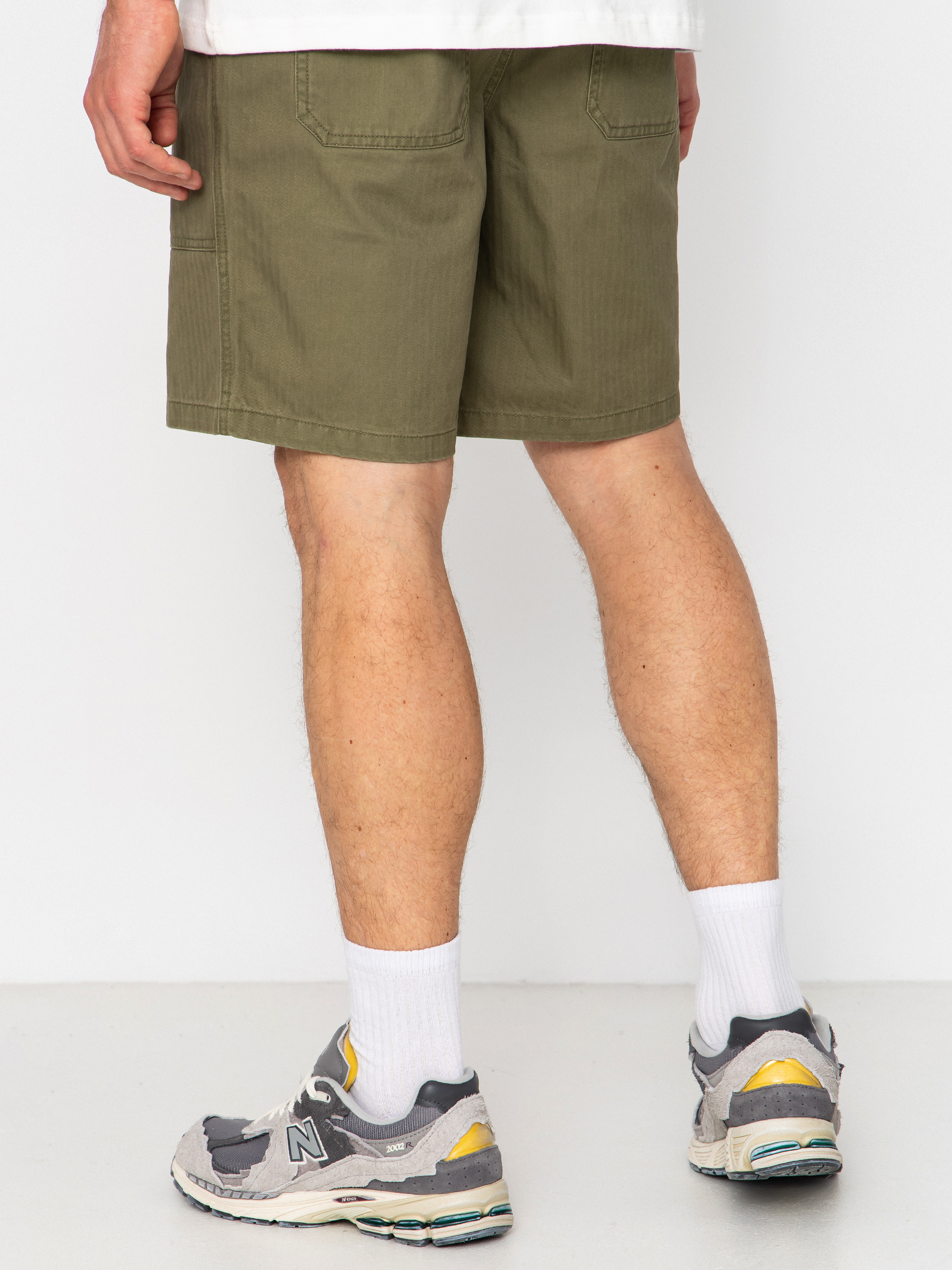 Kraťasy Brixton Surplus Vw Herringbone (washed olive green)