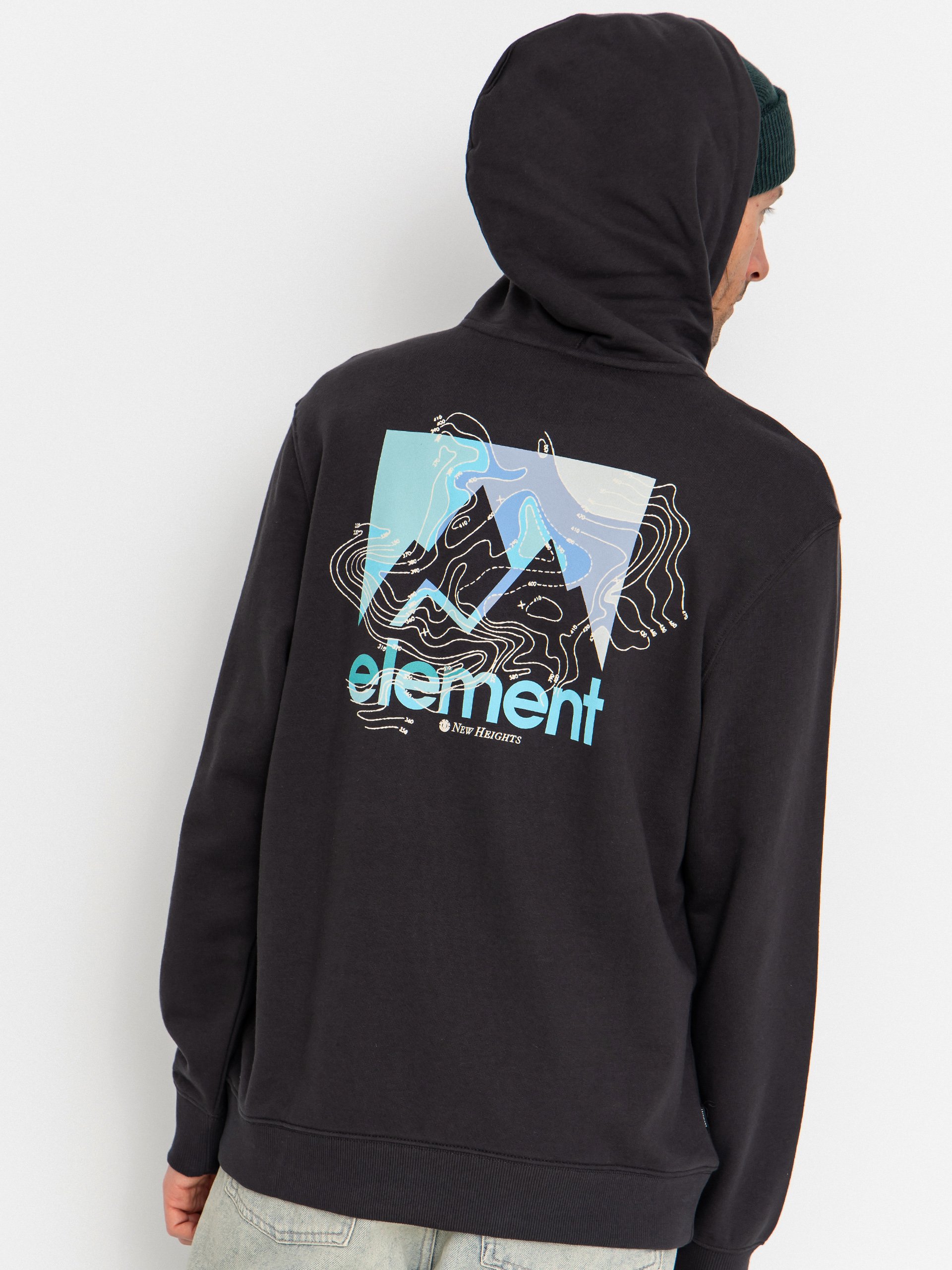 Mikina s kapucu0148ou Element New Heights HD (off black)