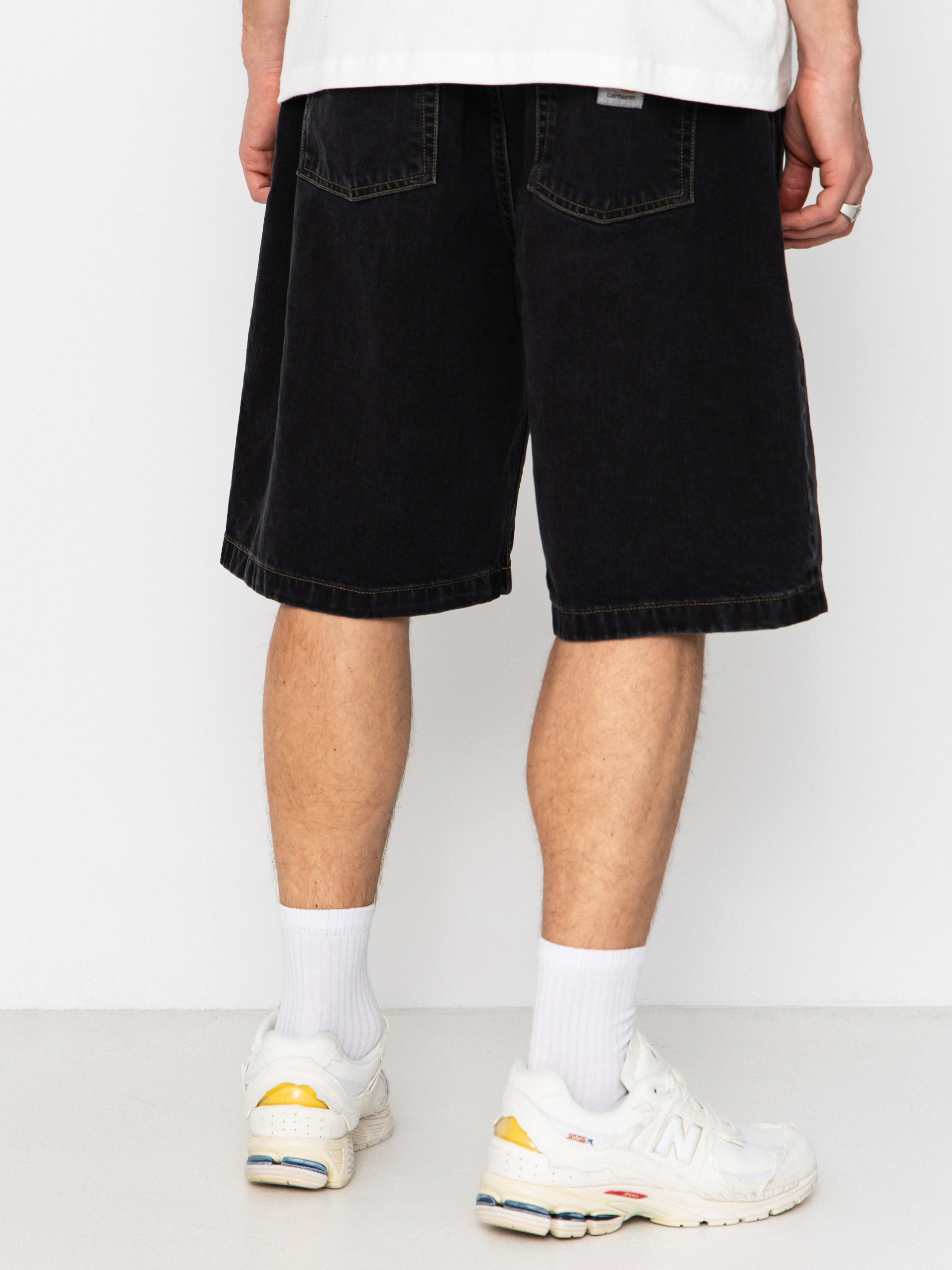 Kraťasy Carhartt WIP Brandon (black stone washed)