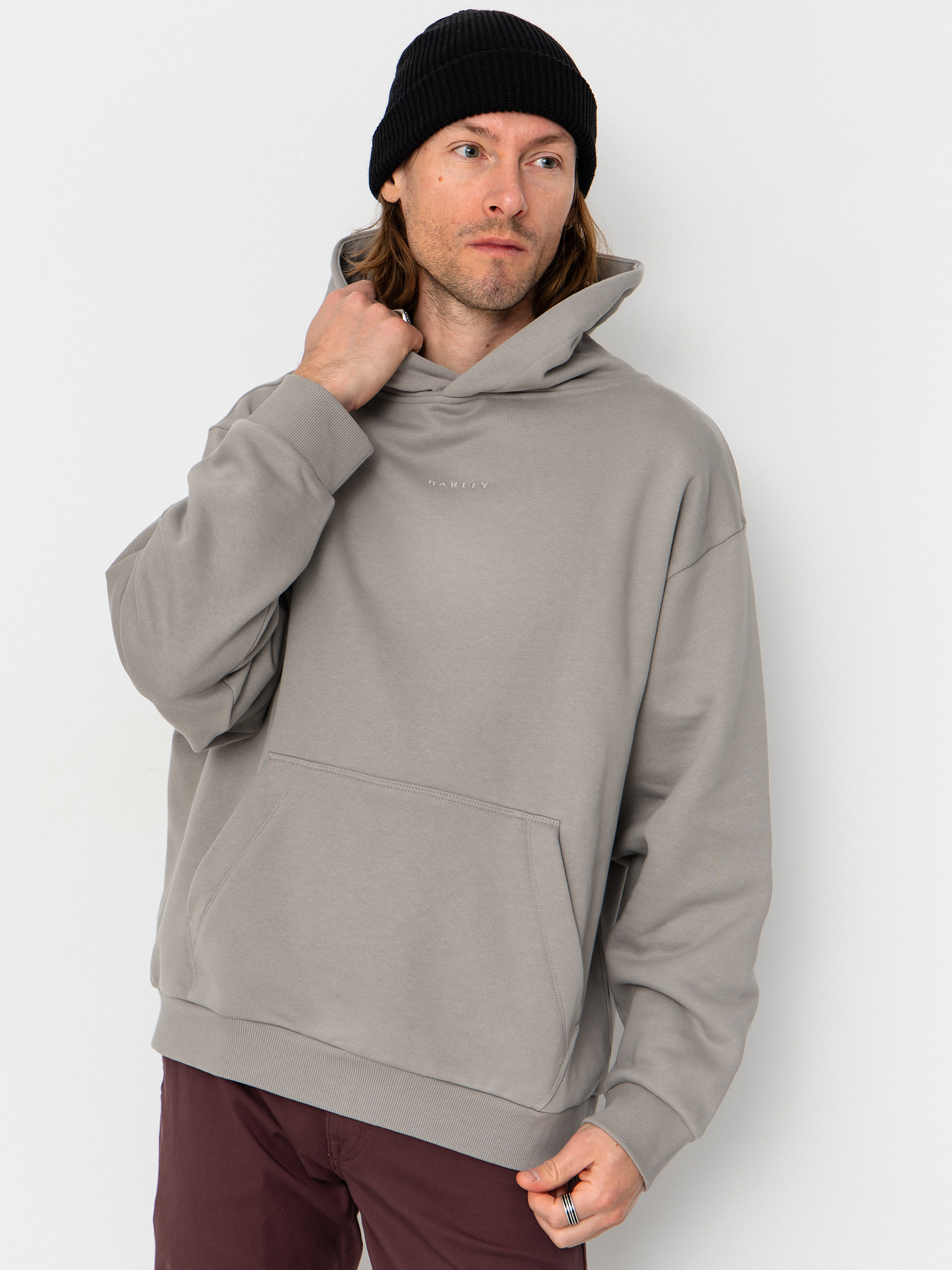 Mikina s kapucňou Oakley Sandboard HD (cement)