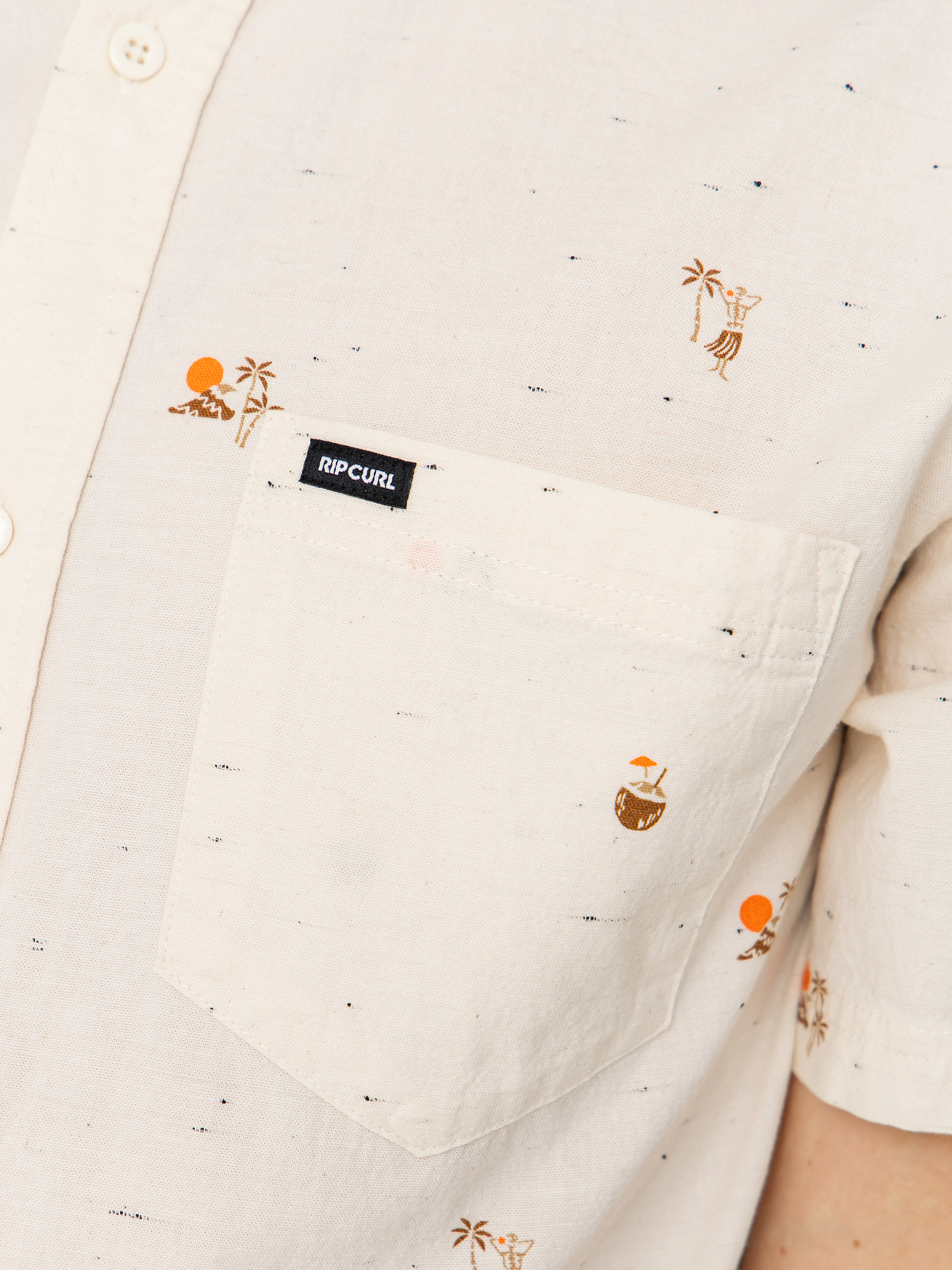 Košeľa Rip Curl Skelly Breach (off white)