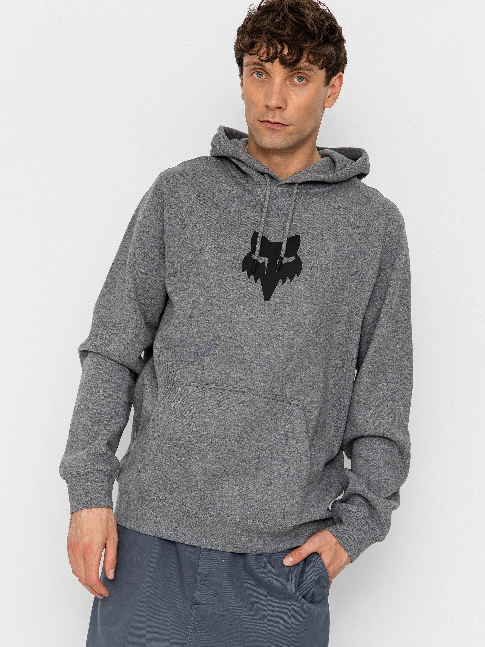 Mikina s kapucu0148ou Fox Fox Head HD (heather graphite)