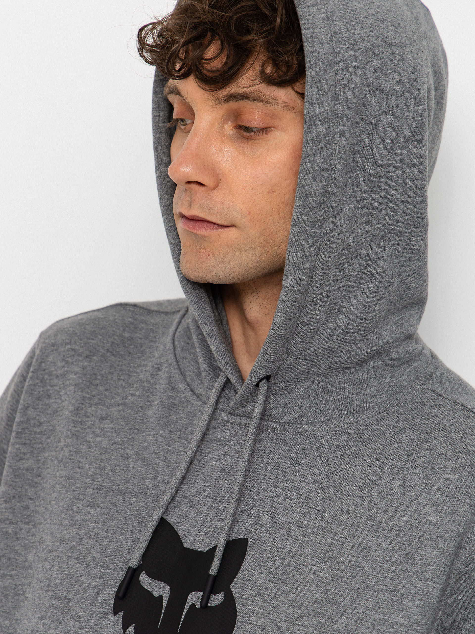 Mikina s kapucňou Fox Fox Head HD (heather graphite)