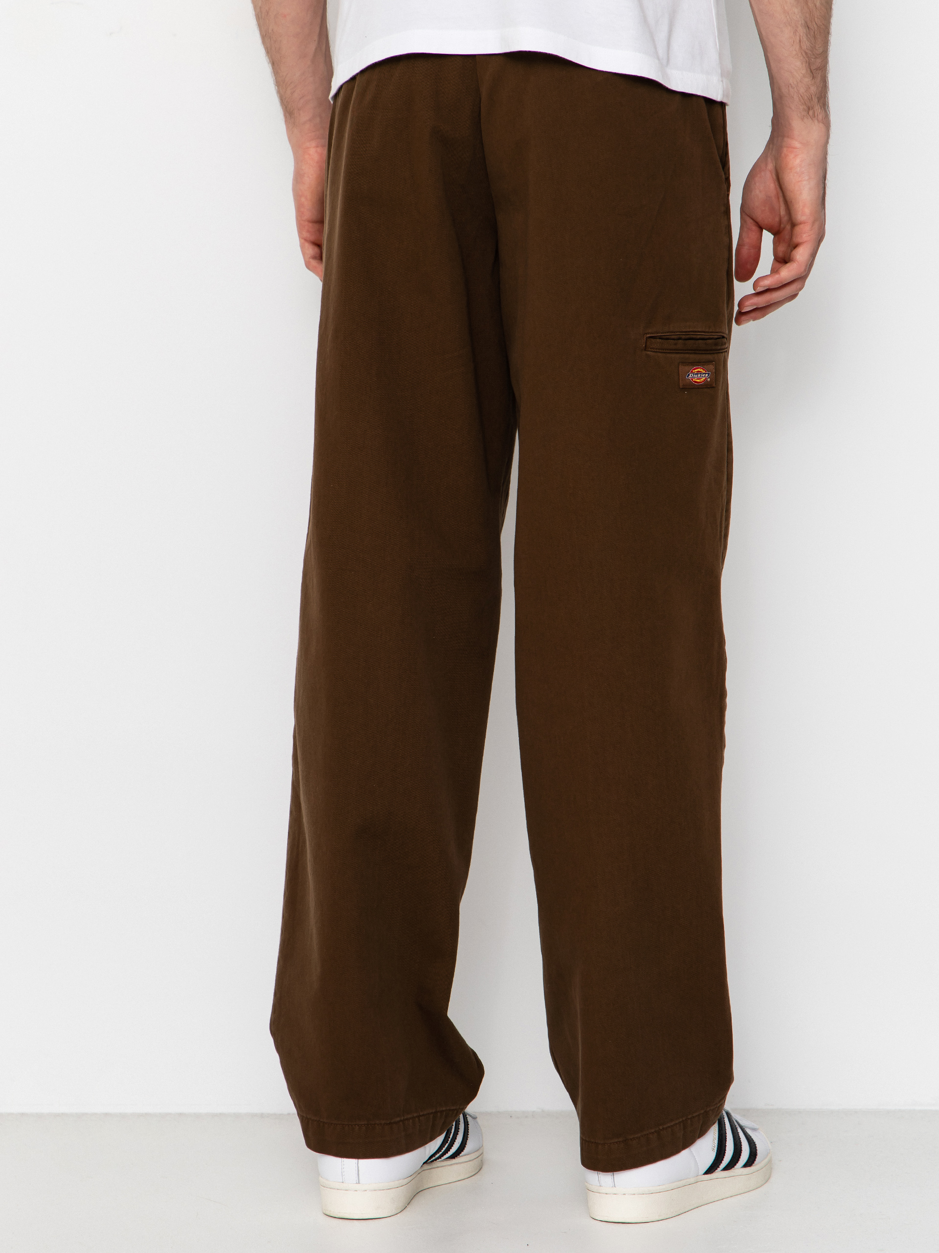 Nohavice Dickies 247 Loose Garment Dyed Work (timber brown)