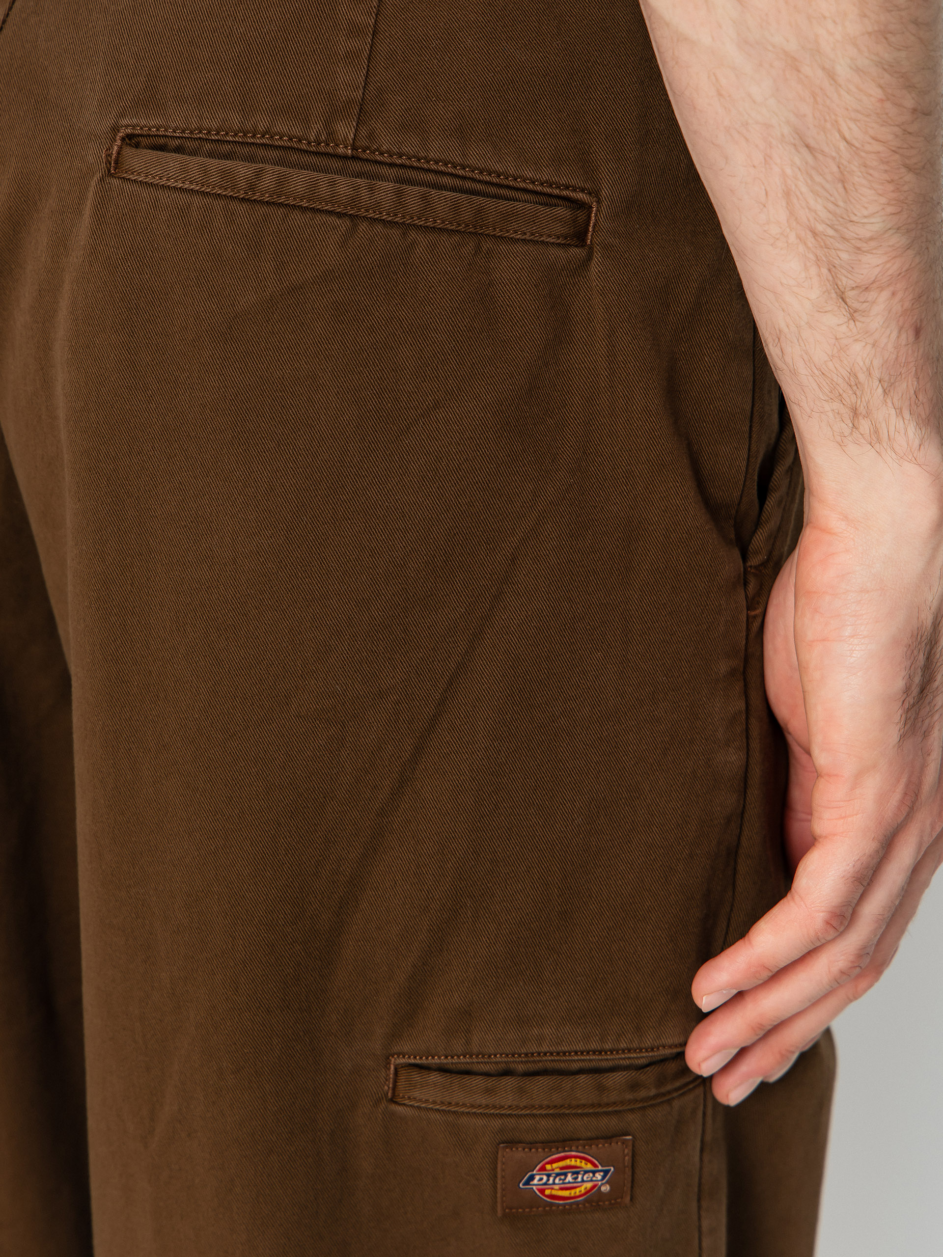 Nohavice Dickies 247 Loose Garment Dyed Work (timber brown)