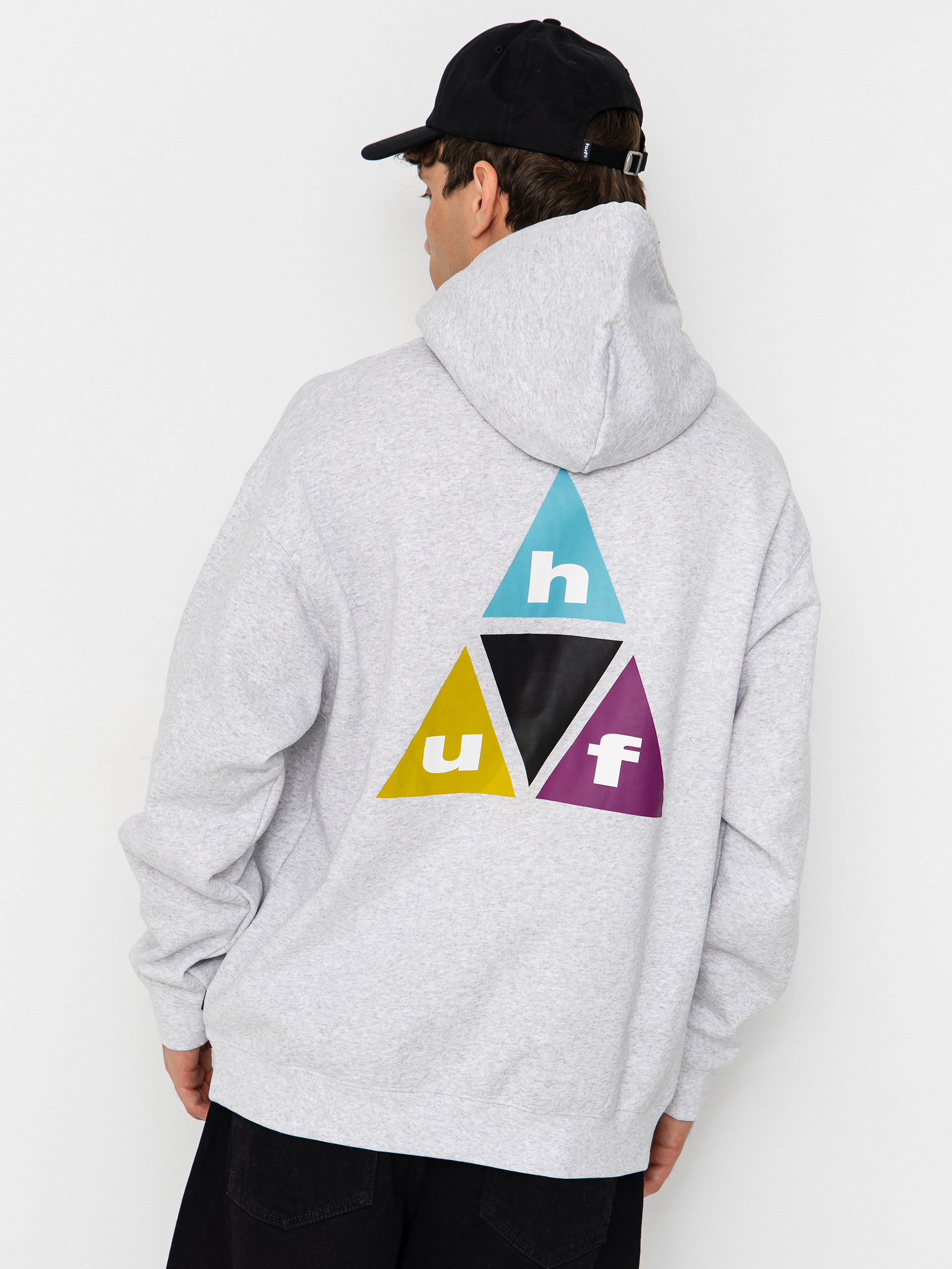 Mikina s kapucňou HUF Prism Tt HD (heather grey)