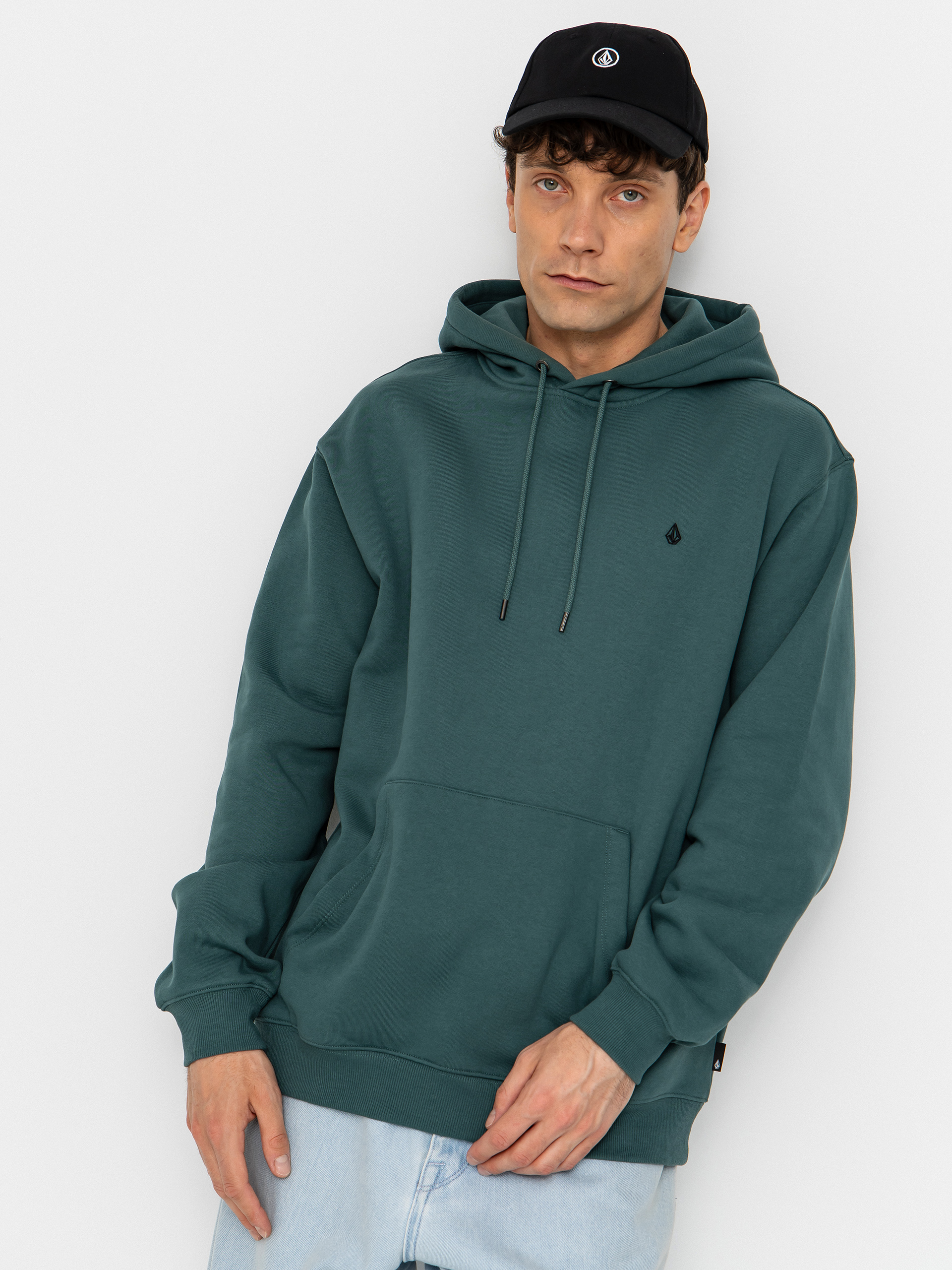 Mikina s kapucu0148ou Volcom Single Stone HD (rifle green)