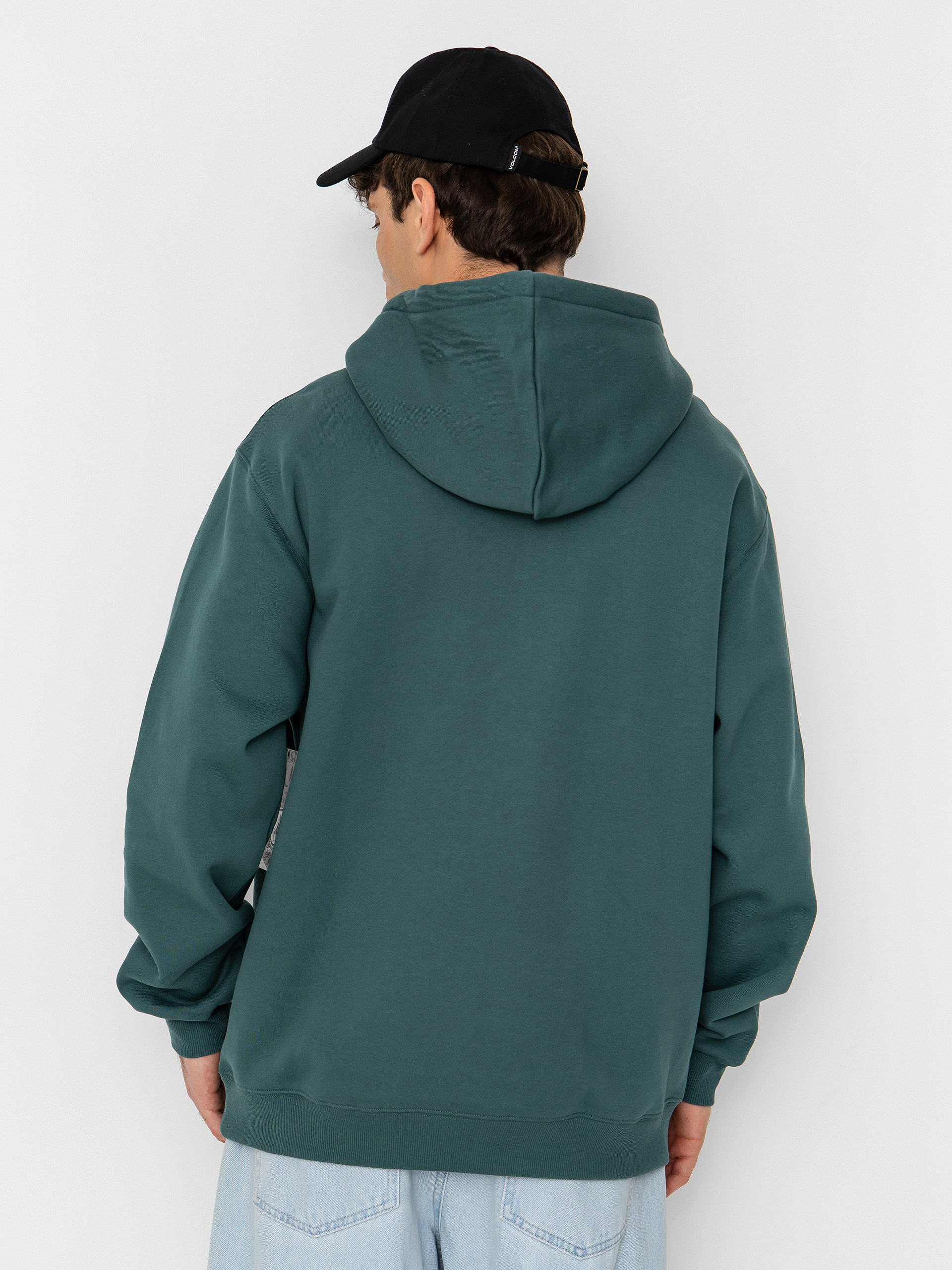 Mikina s kapucňou Volcom Single Stone HD (rifle green)
