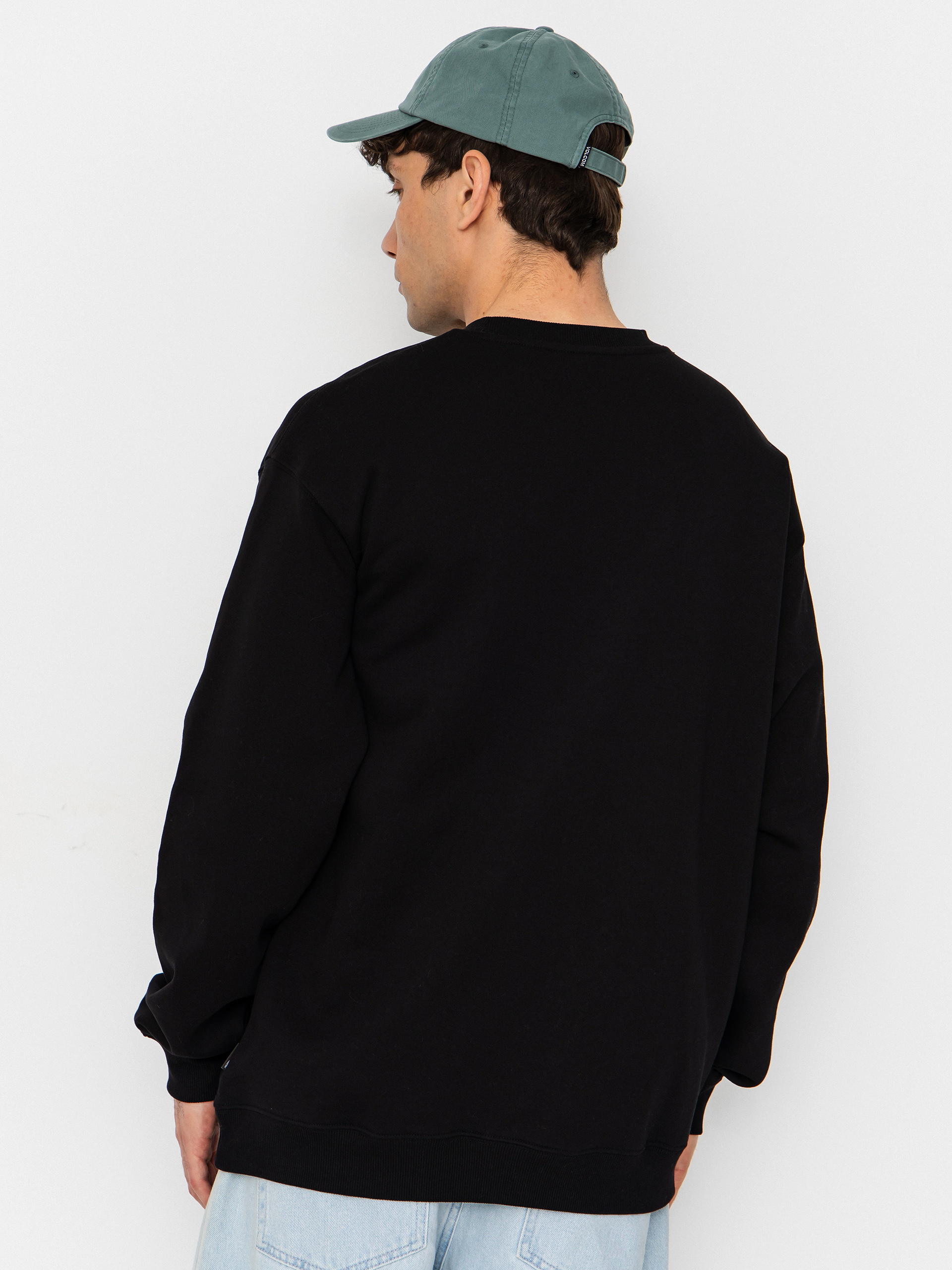 Mikina Volcom Single Stone Crew (black)