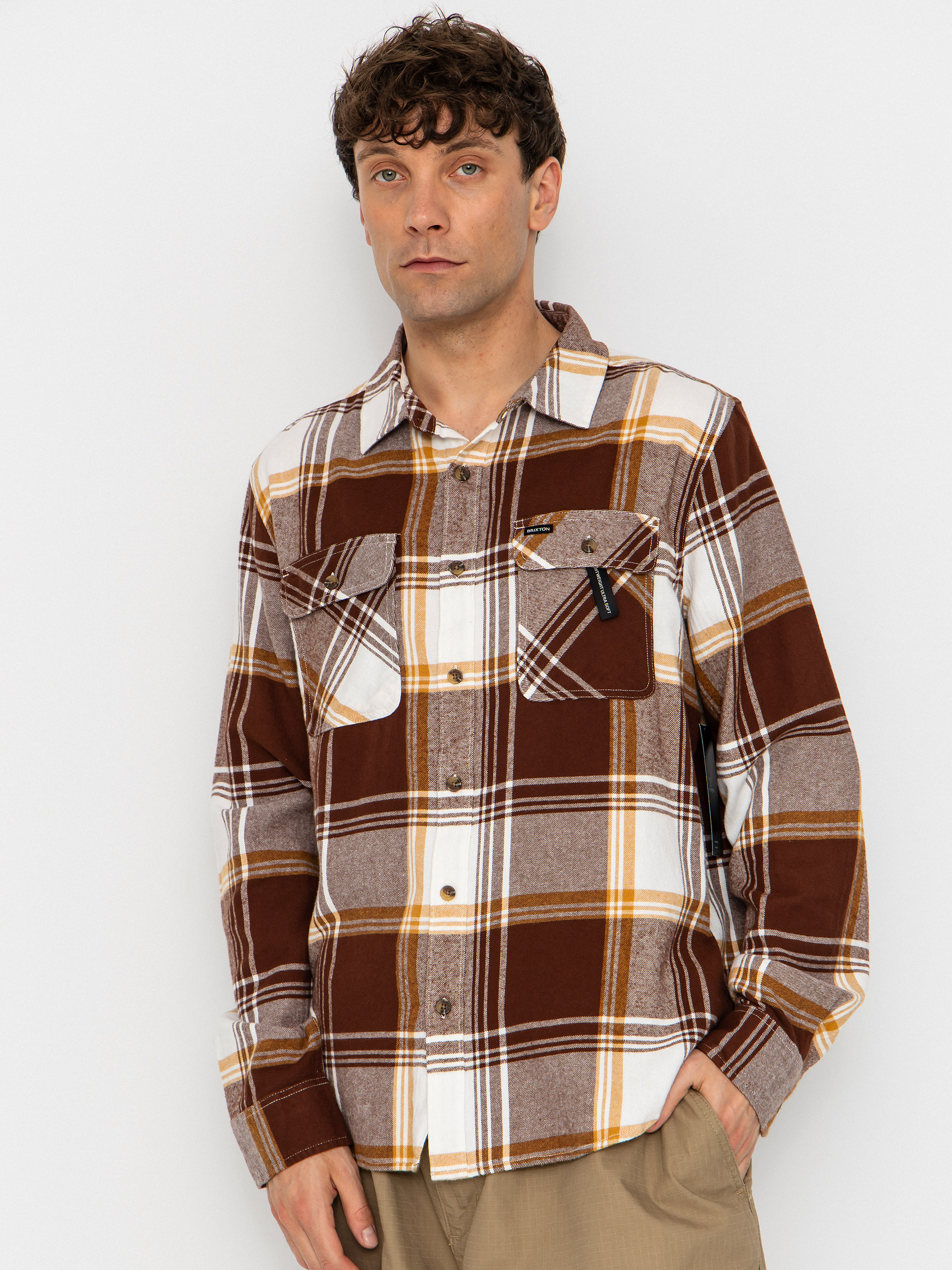 Košeľa Brixton Bowery Lw Ultra Flannel