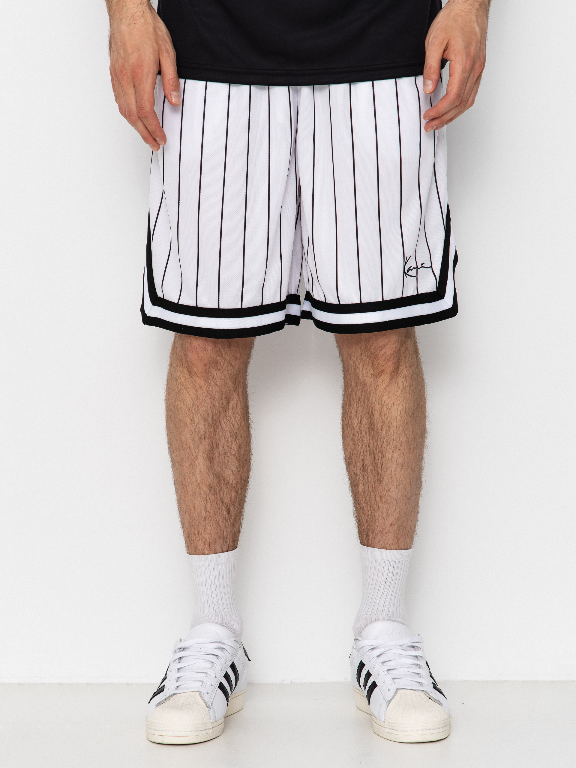 Kraťasy Karl Kani Small Signature Pinstripe Mesh